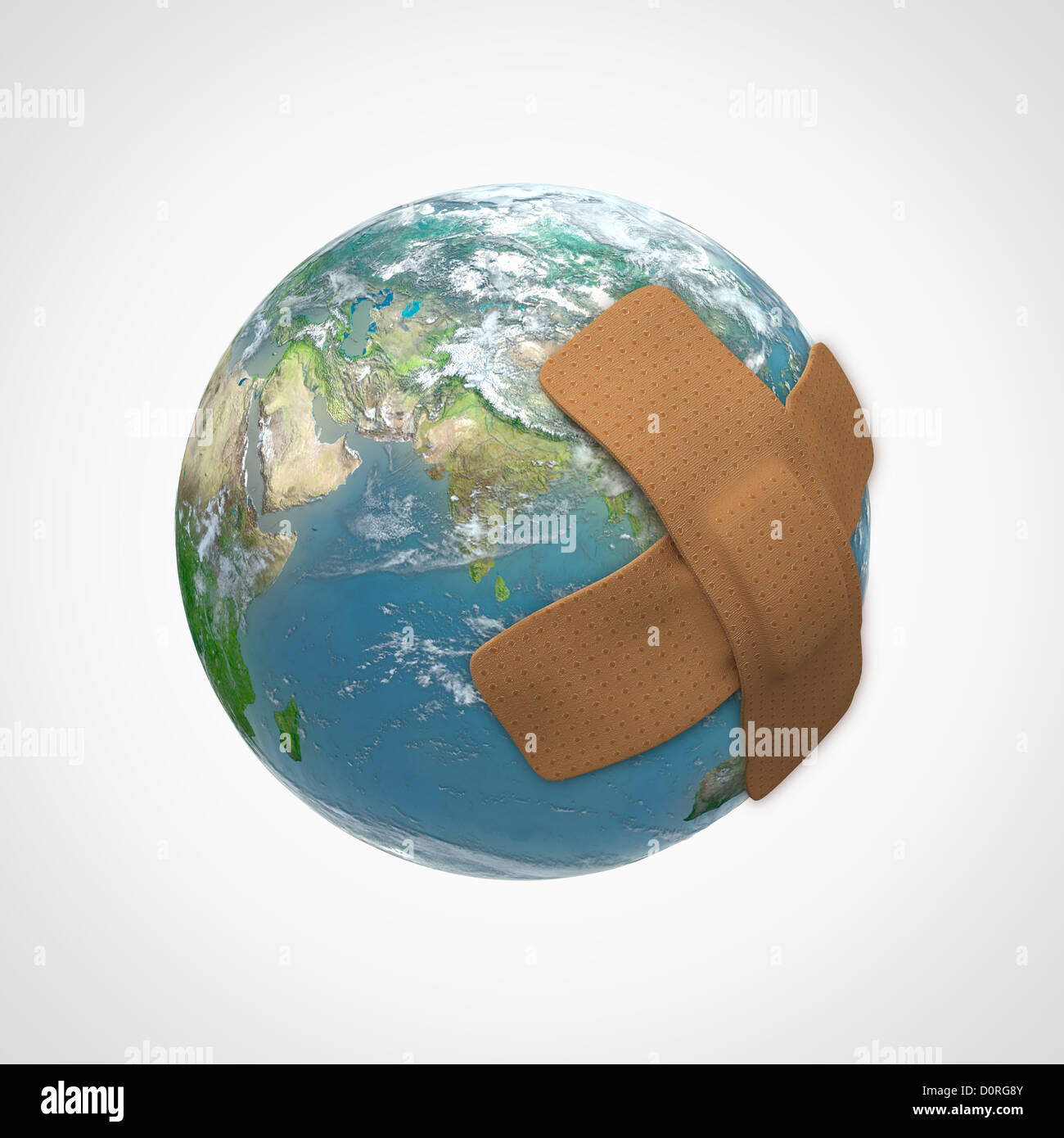 Earth-Hilfe Stockfoto