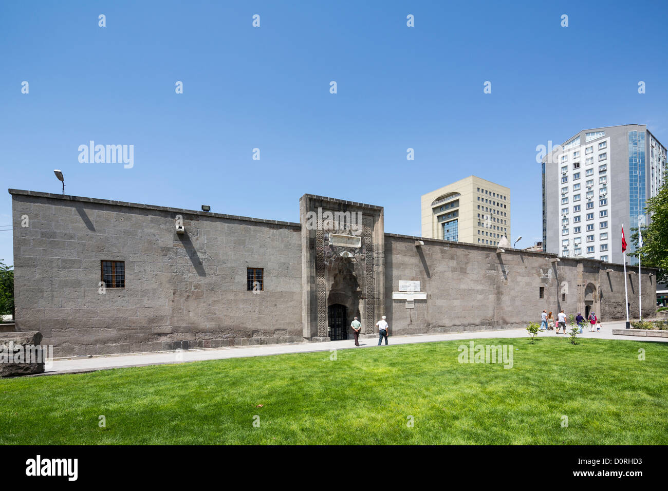 Die Çifte (gepaart) Madrasa, Kayseri, Anatolien, Türkei Stockfoto