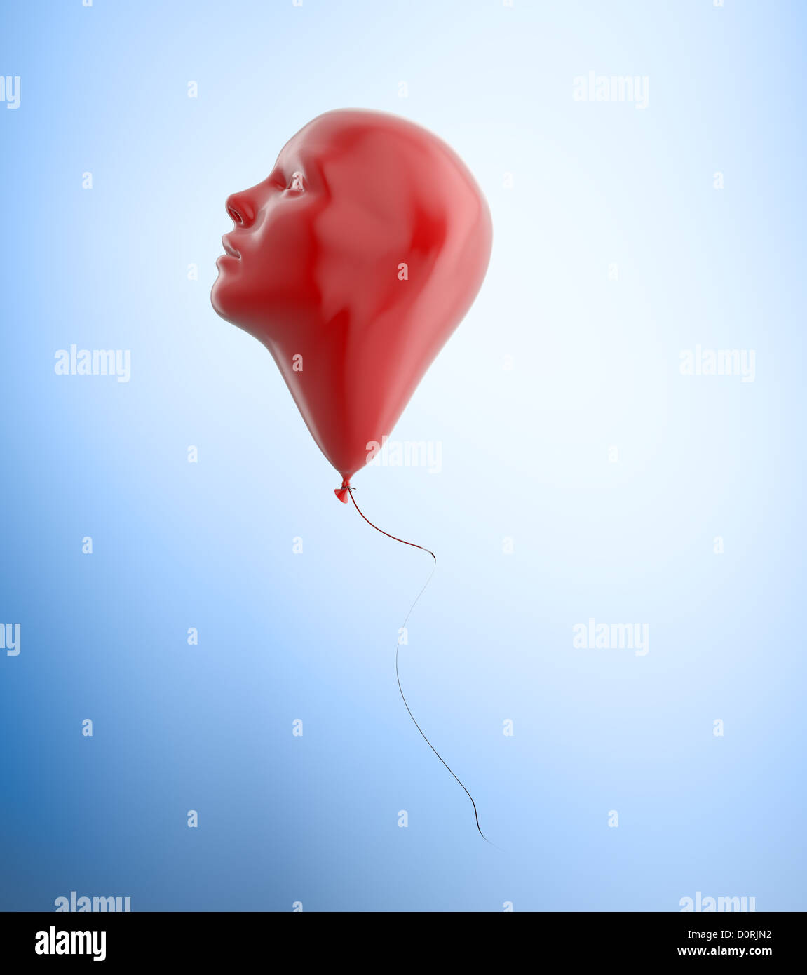 Kopf-Ballon Stockfoto