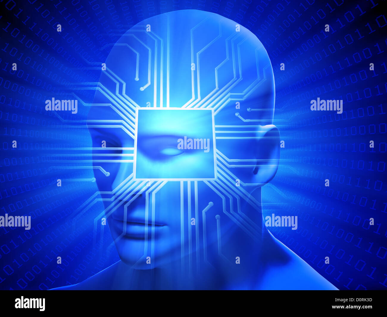 Künstliche allgemeine Intelligenz Stockfoto