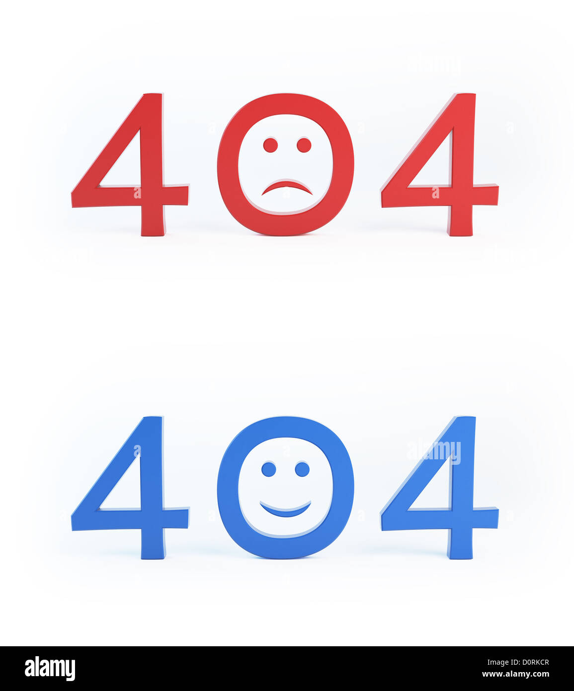 Fehler 404 - Datei nicht gefunden Stockfoto