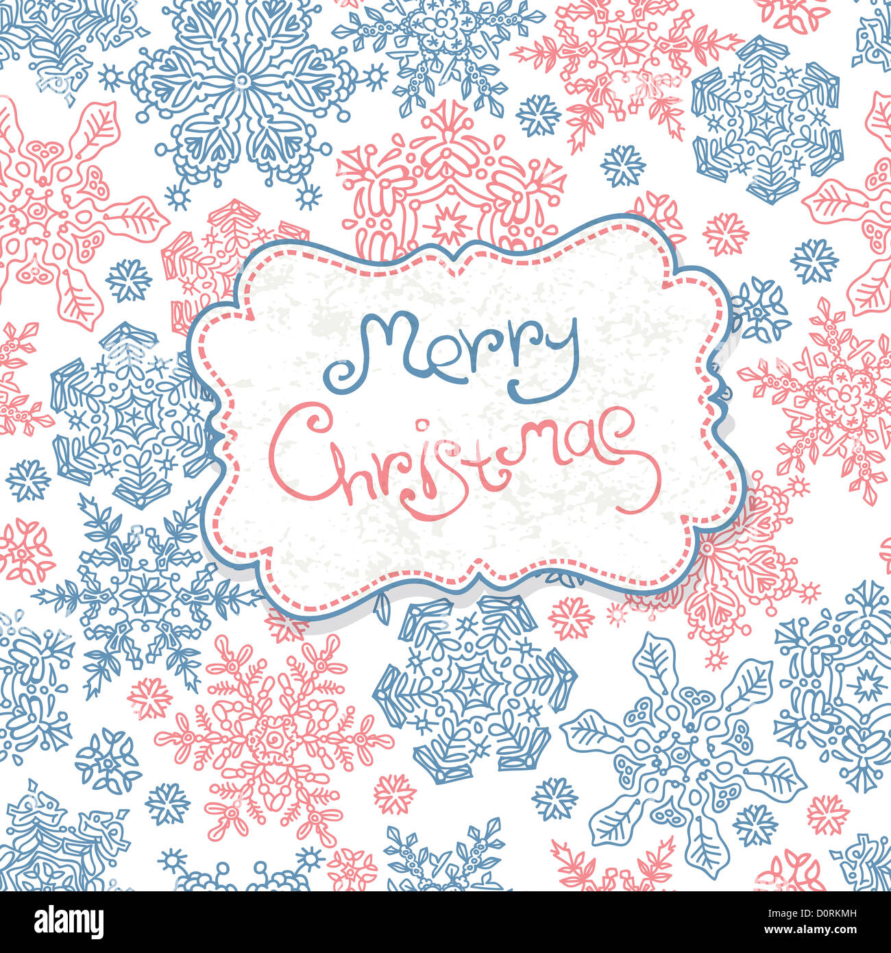 Merry Christmas Card. Stockfoto