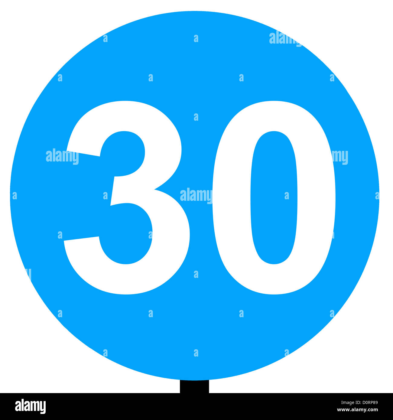 Minimale Tempolimit-Verkehrszeichen Stockfoto