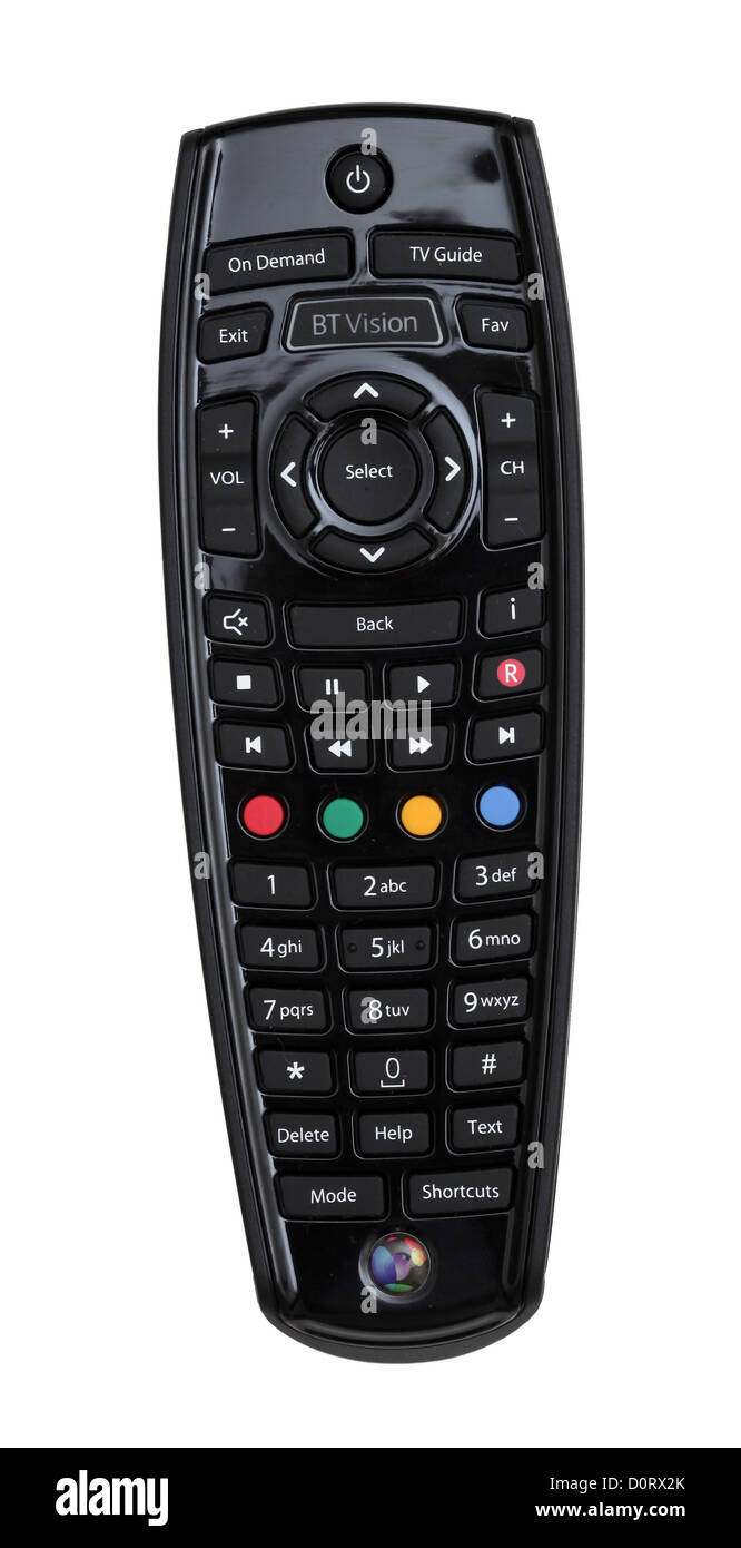British Telecom BT Vision TV-Fernbedienung ca. 2011. Stockfoto