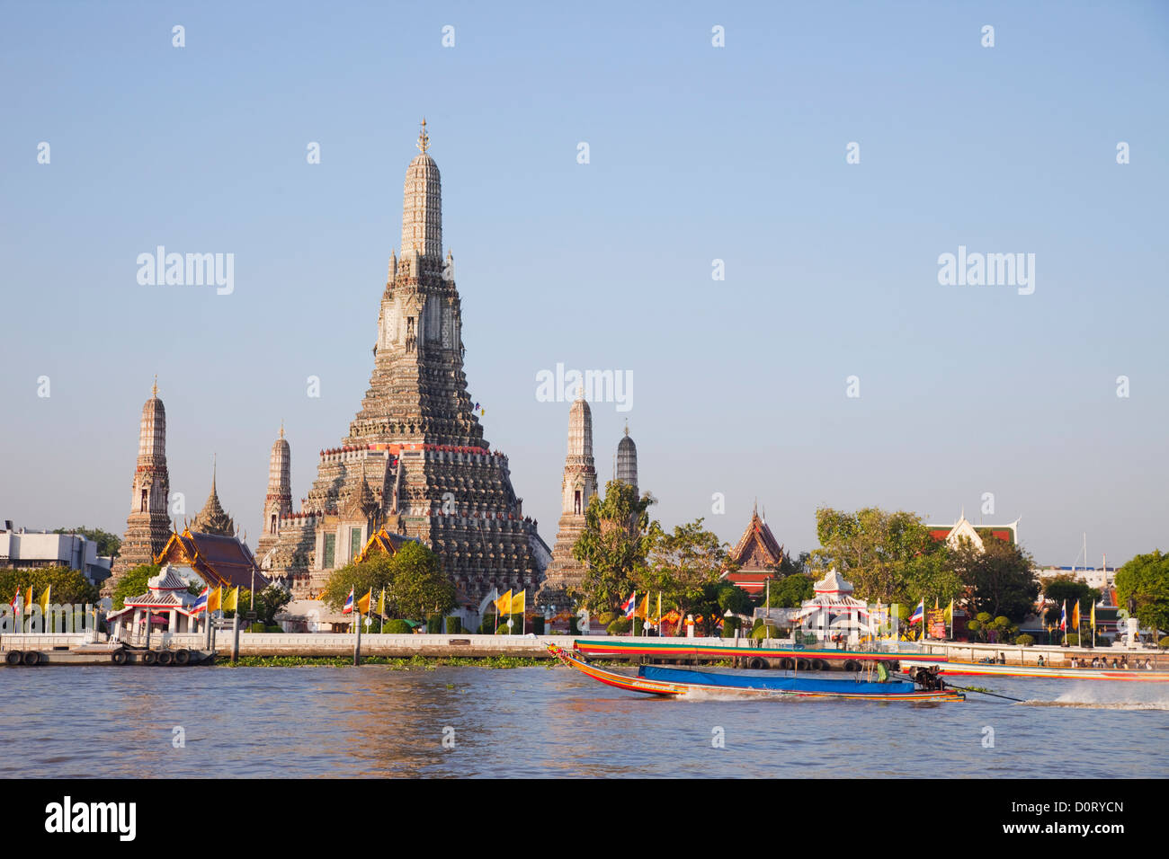 Asien Thailand Bangkok Wat Arun Tempel der Chao Phraya River Fluss Flüsse Tempel