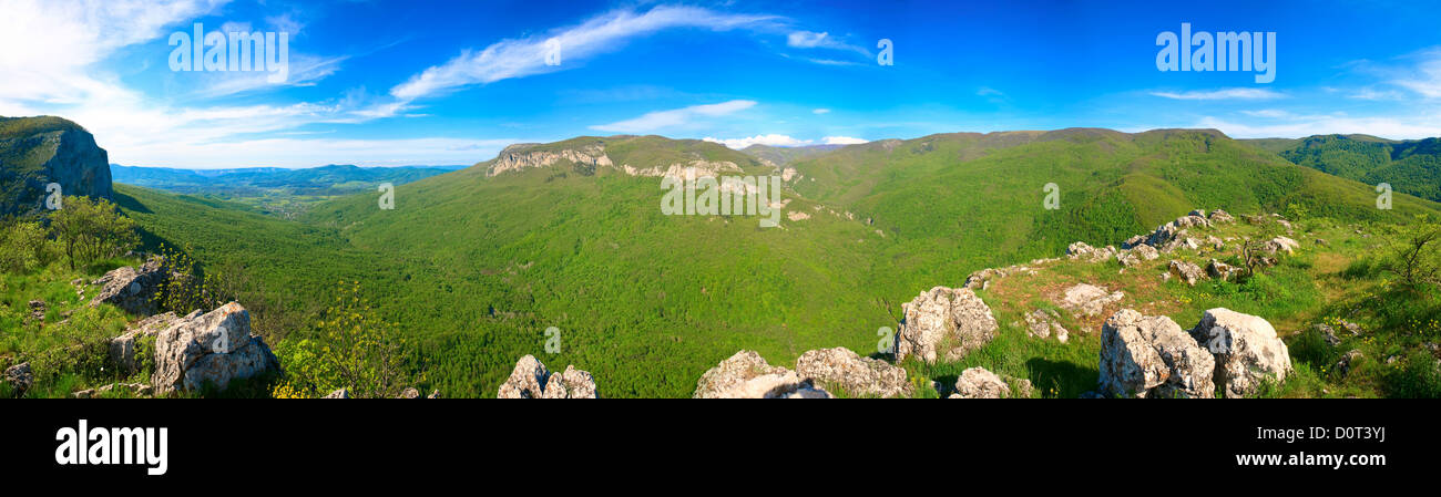 Frühling Krim Bergpanorama Land Stockfoto