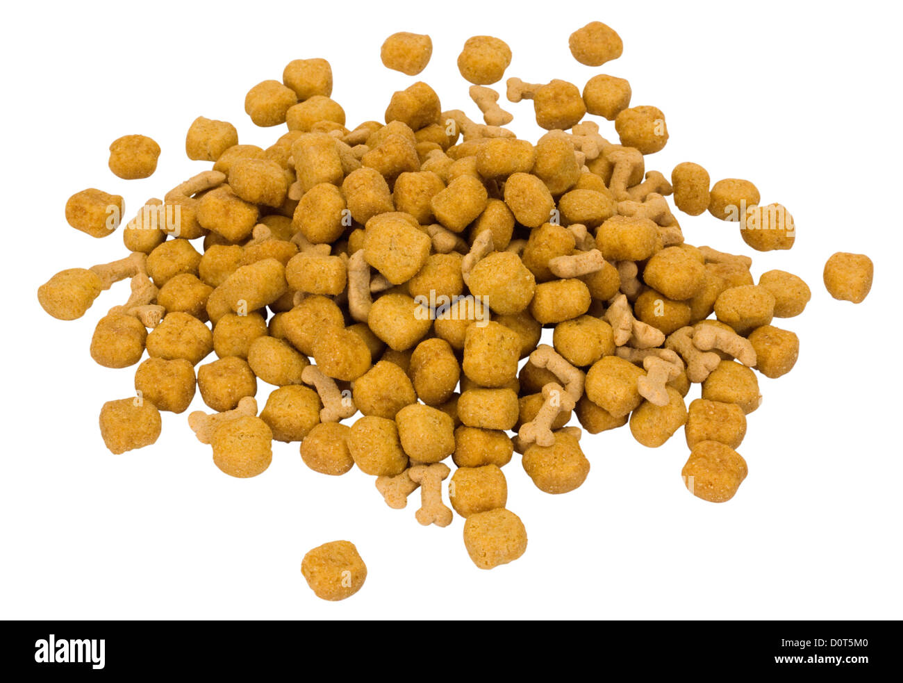 Nahaufnahme von einem Haufen von Hundefutter Stockfoto