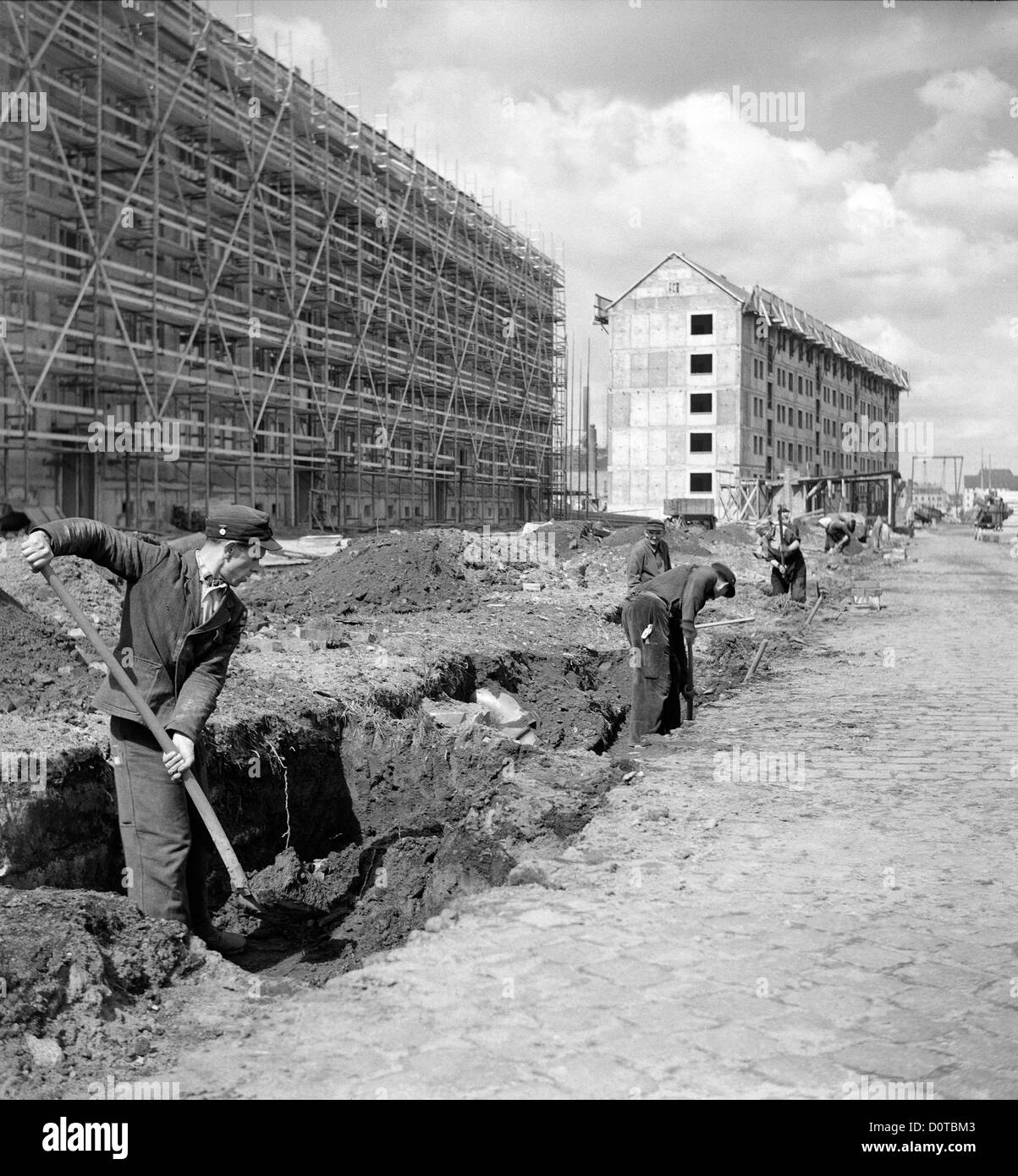 Dresden, Sachsen, Wiederaufbau des Dresdner Stadtzentrum Stockfoto
