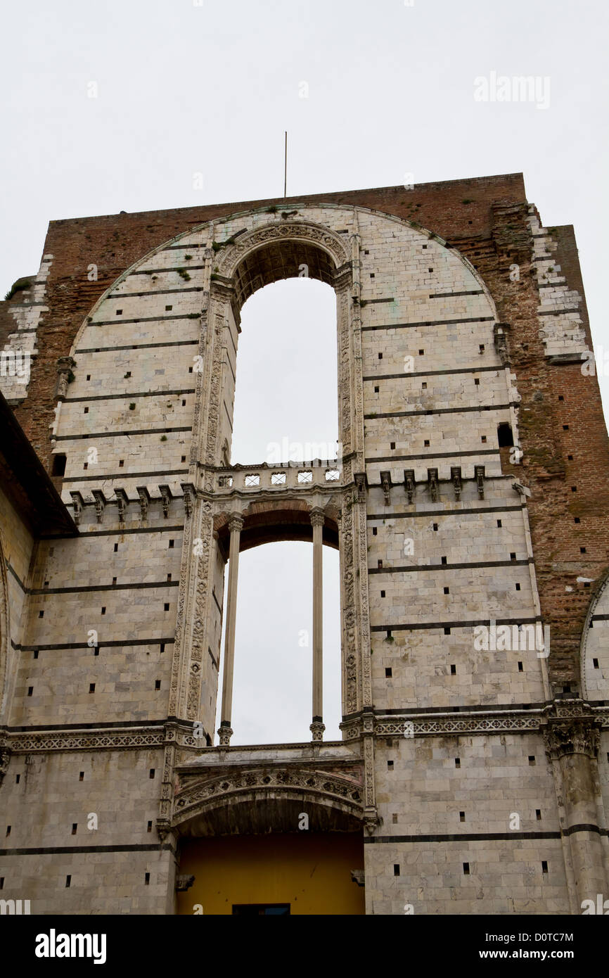 Parte von die Kathedrale di Santa Maria Assunta in Siena in der Toskana, Italien Stockfoto