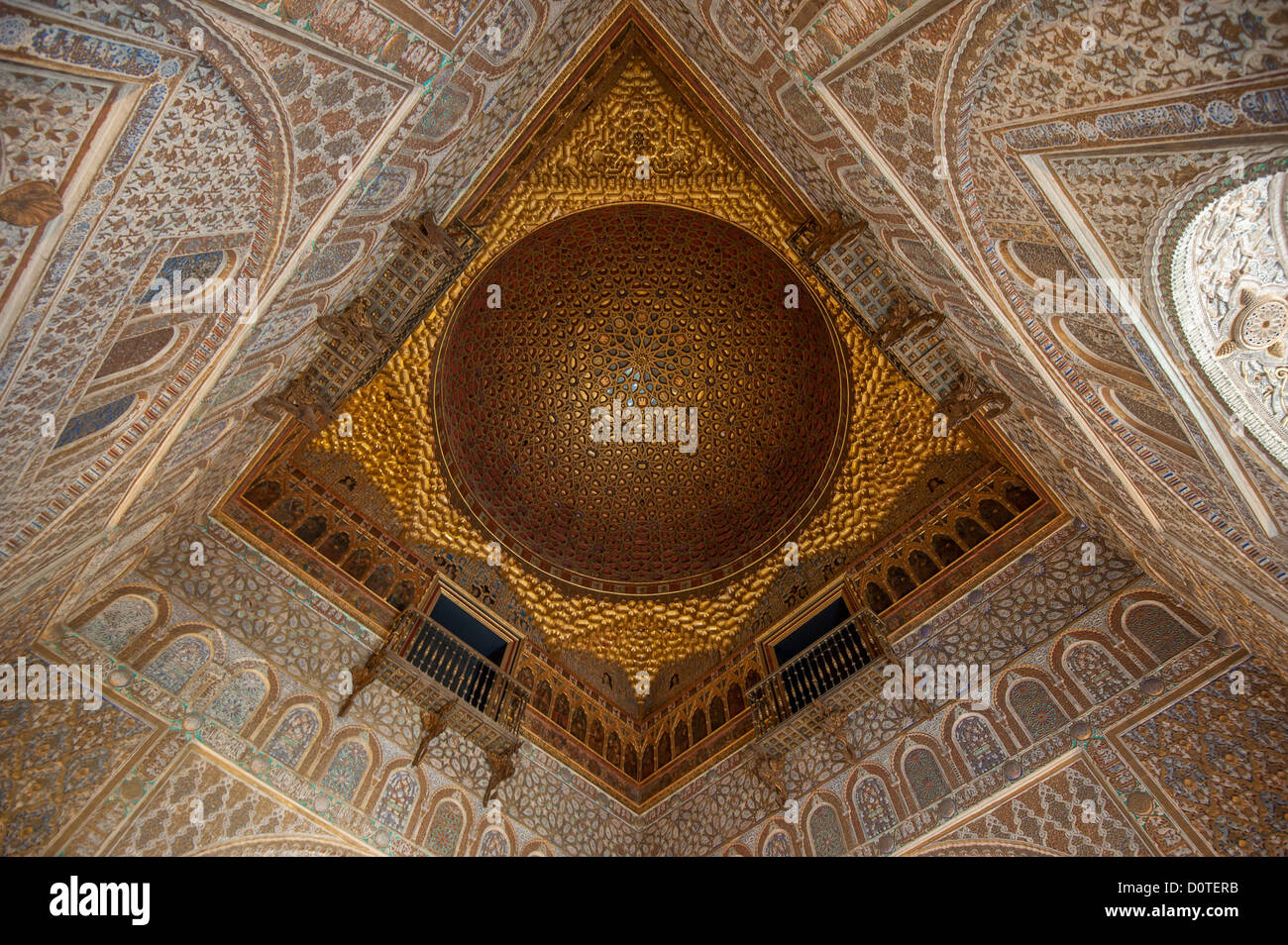 Innere des königlichen Alcazars von Sevilla, Spanien Stockfoto