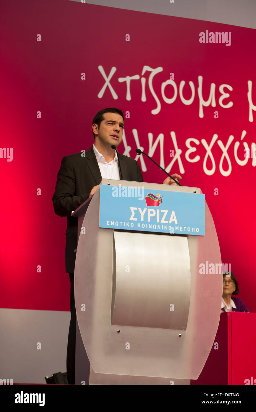 Alexis Tsipras Stockfoto