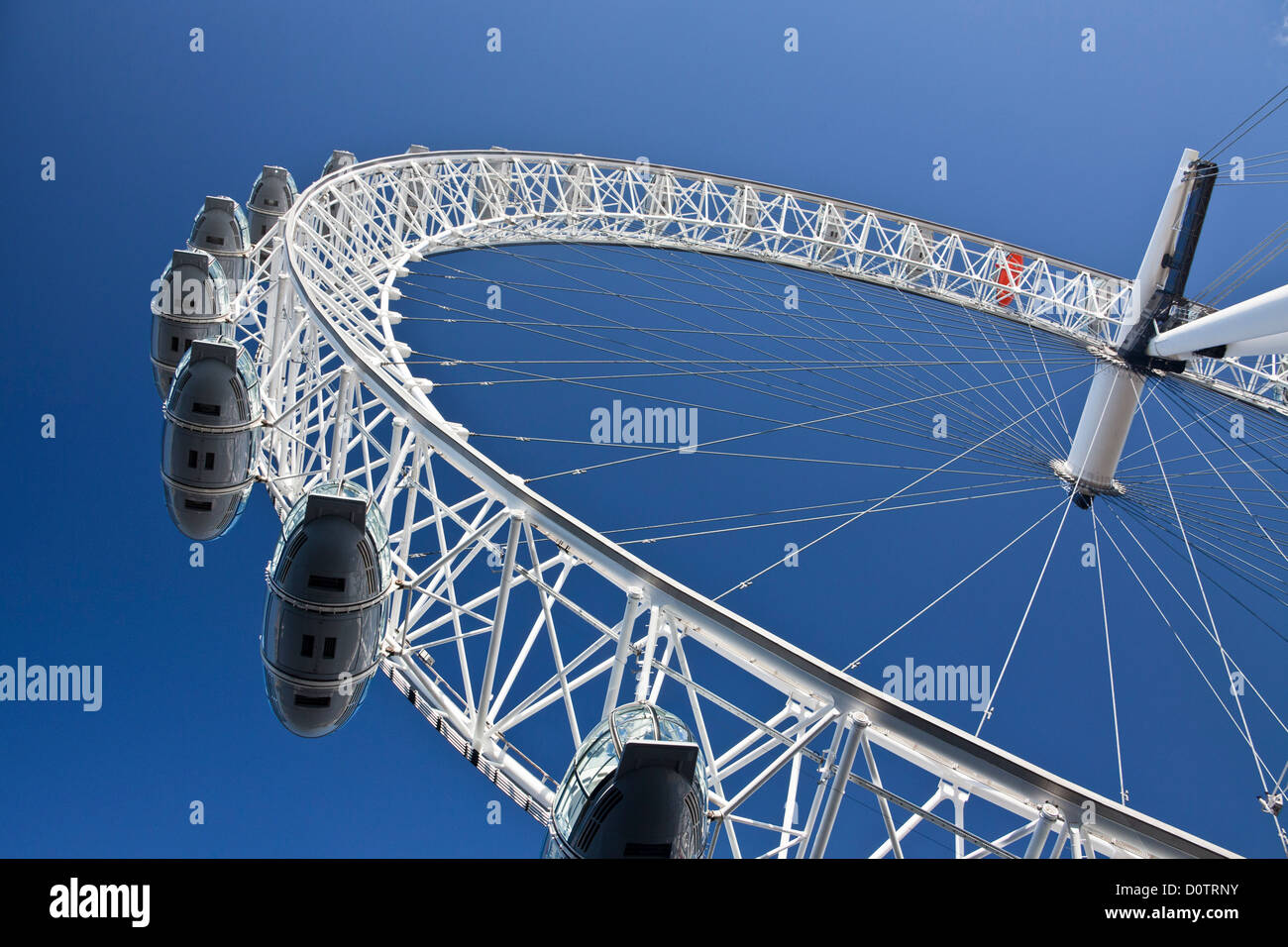 UK-Großbritannien-Europa Reisen Urlaub England London Stadt London Eye Rad Attraktion Unterhaltung Rad Tourismus Stockfoto