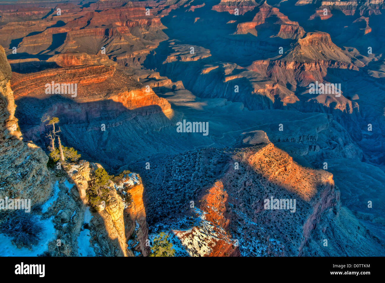 Grand Canyon, Berge, Canyon, Natur, Landschaft, Nationalpark, Ansicht, Südrand, Arizona, USA, USA, Amerika, Stockfoto