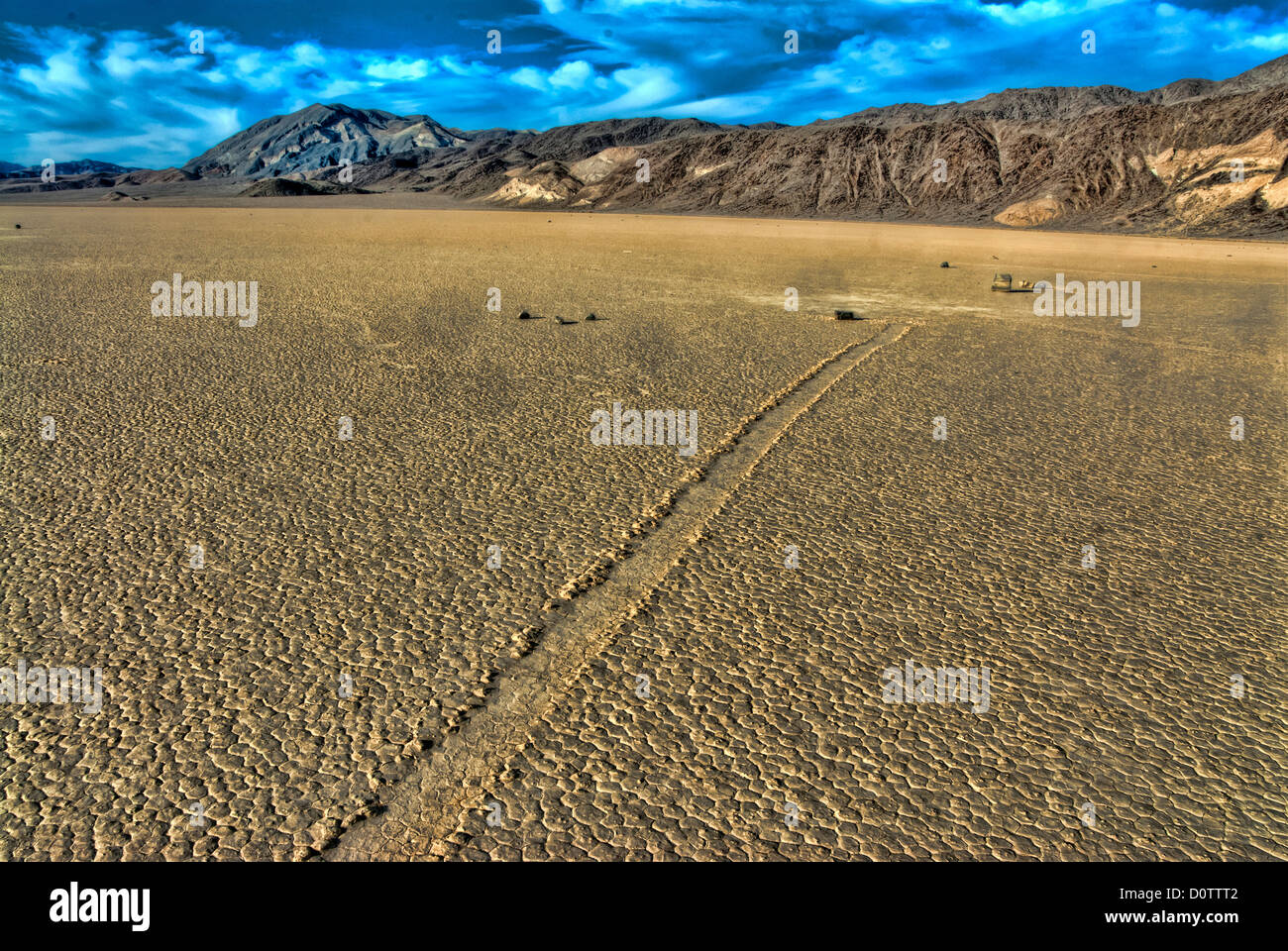 Rennstrecke, Tal des beweglichen Felsen, Death Valley National Park, Kalifornien, USA, USA, Amerika, Natur, Landschaft, Stockfoto