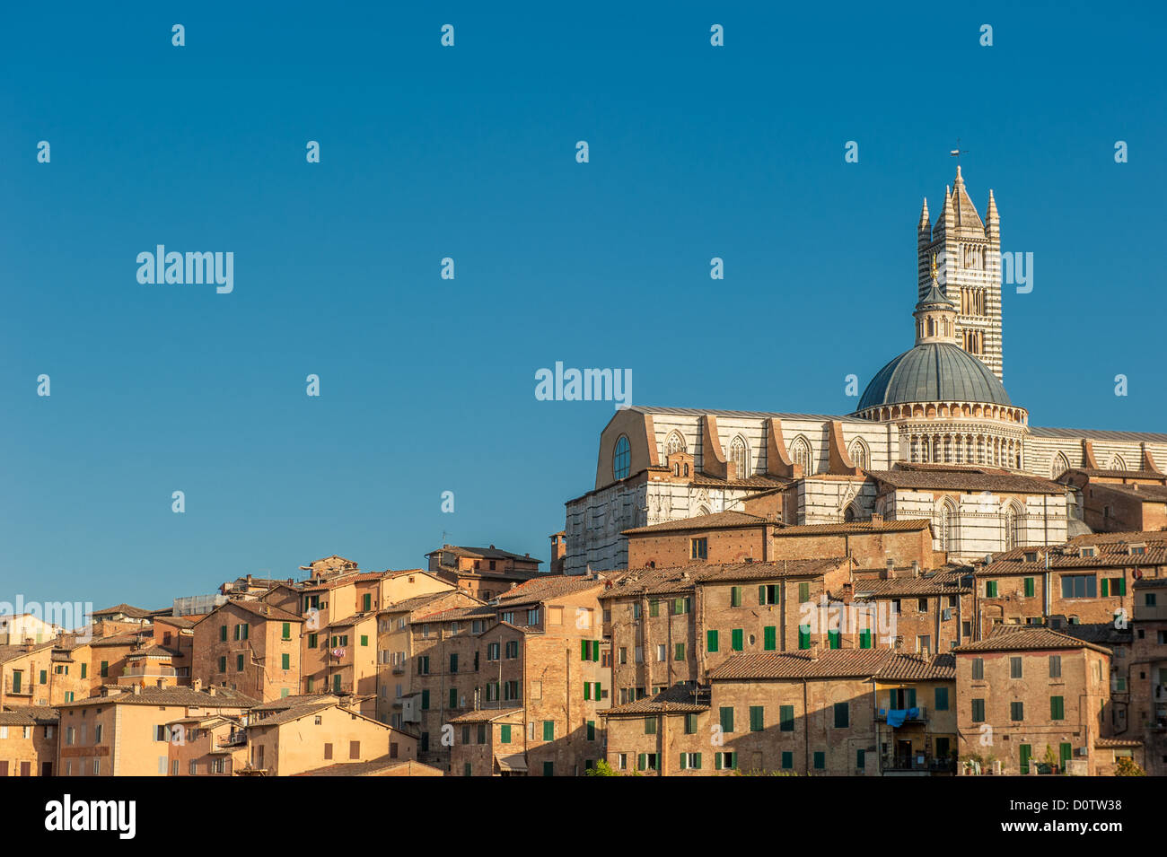 Panorama von Siena, Toskana, Italien Stockfoto