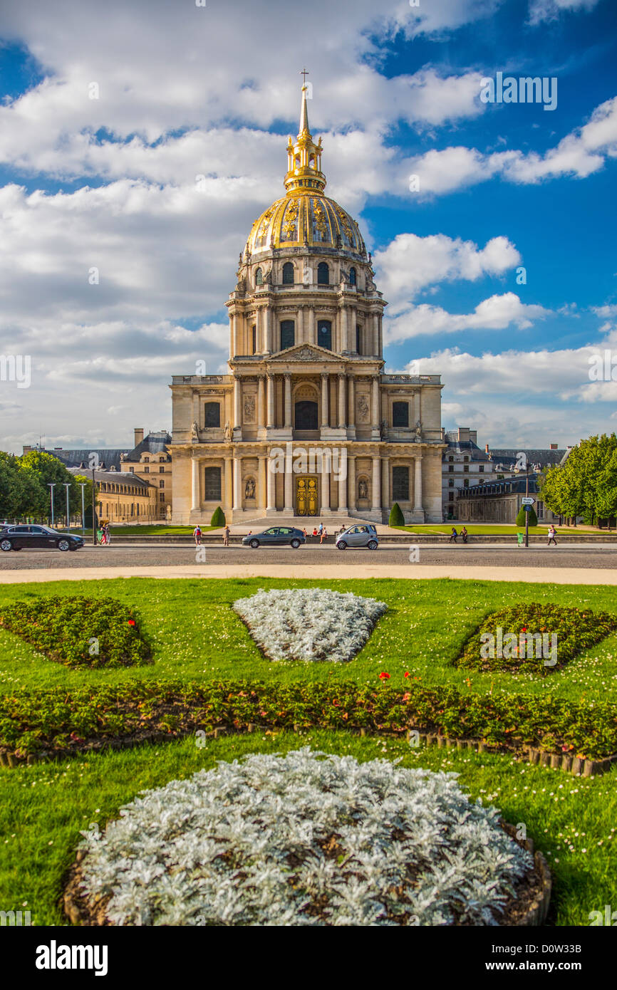 Frankreich Europa Reisen Paris Stadt Les Invalides Napoleons Grab Architektur Gebäude Kuppel Geschichte Invalides Denkmal Stockfoto