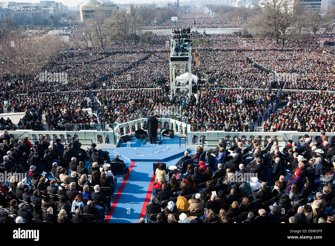 Die Amtseinführung von Präsident Barack Obama, 20. Januar 2009. Stockfoto