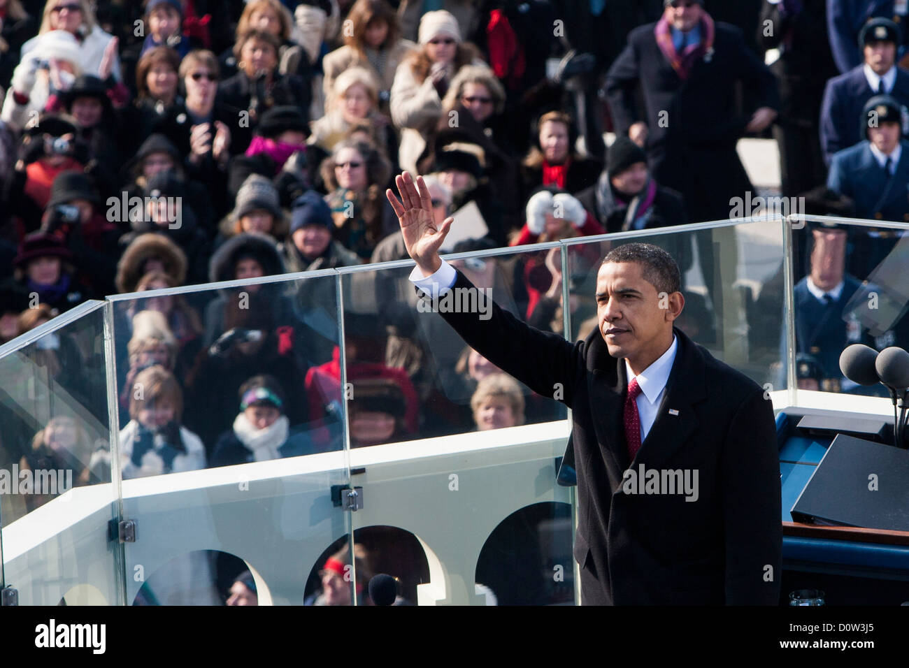 Die Amtseinführung von Präsident Barack Obama, 20. Januar 2009. Stockfoto