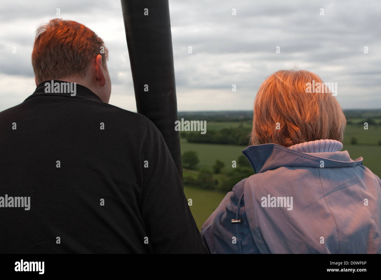 Paar, Ballooning, Chipping Ongar, Essex, UK Stockfoto
