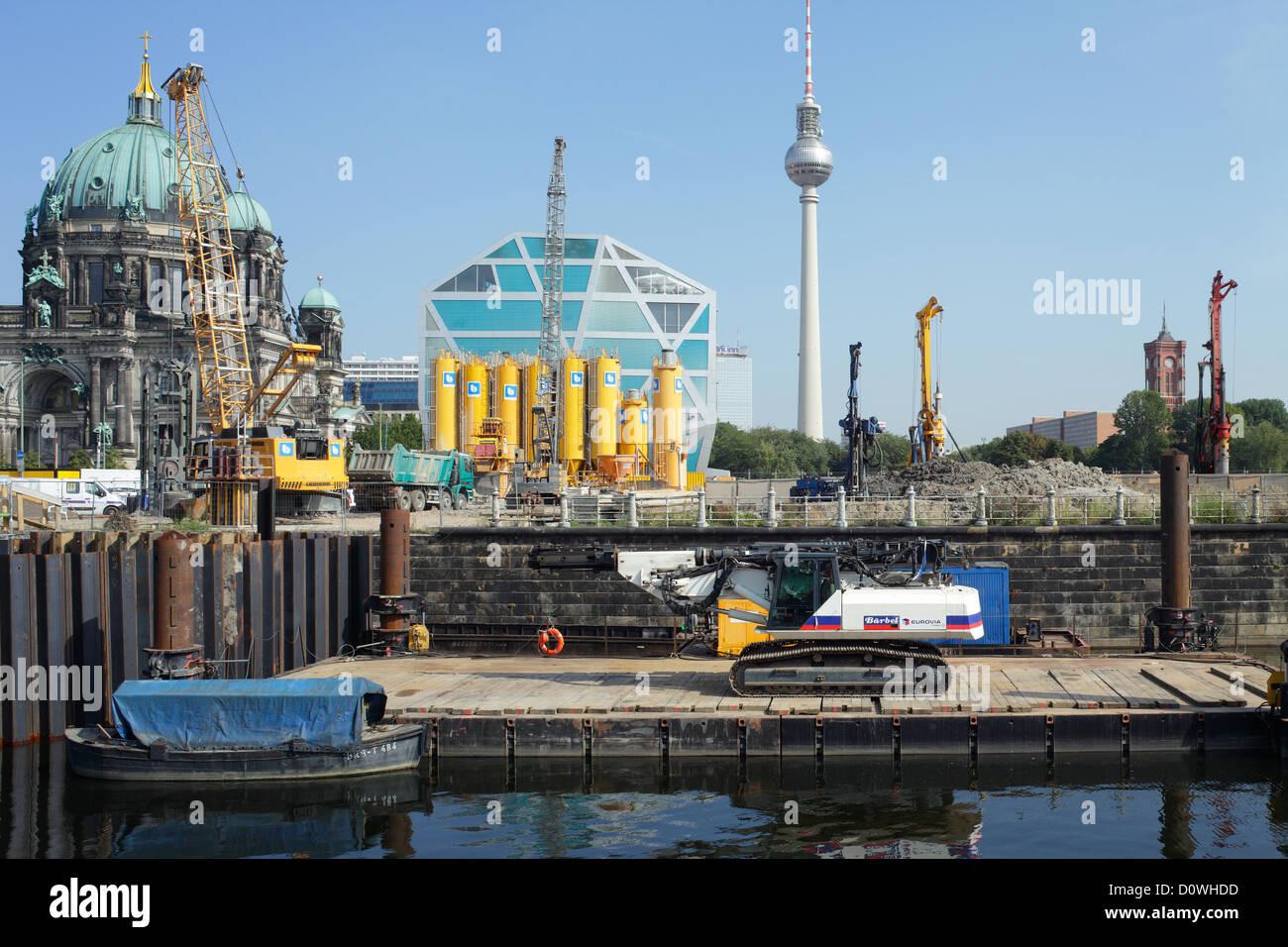 Berlin, Deutschland, Standort Schlossplatz Stockfoto