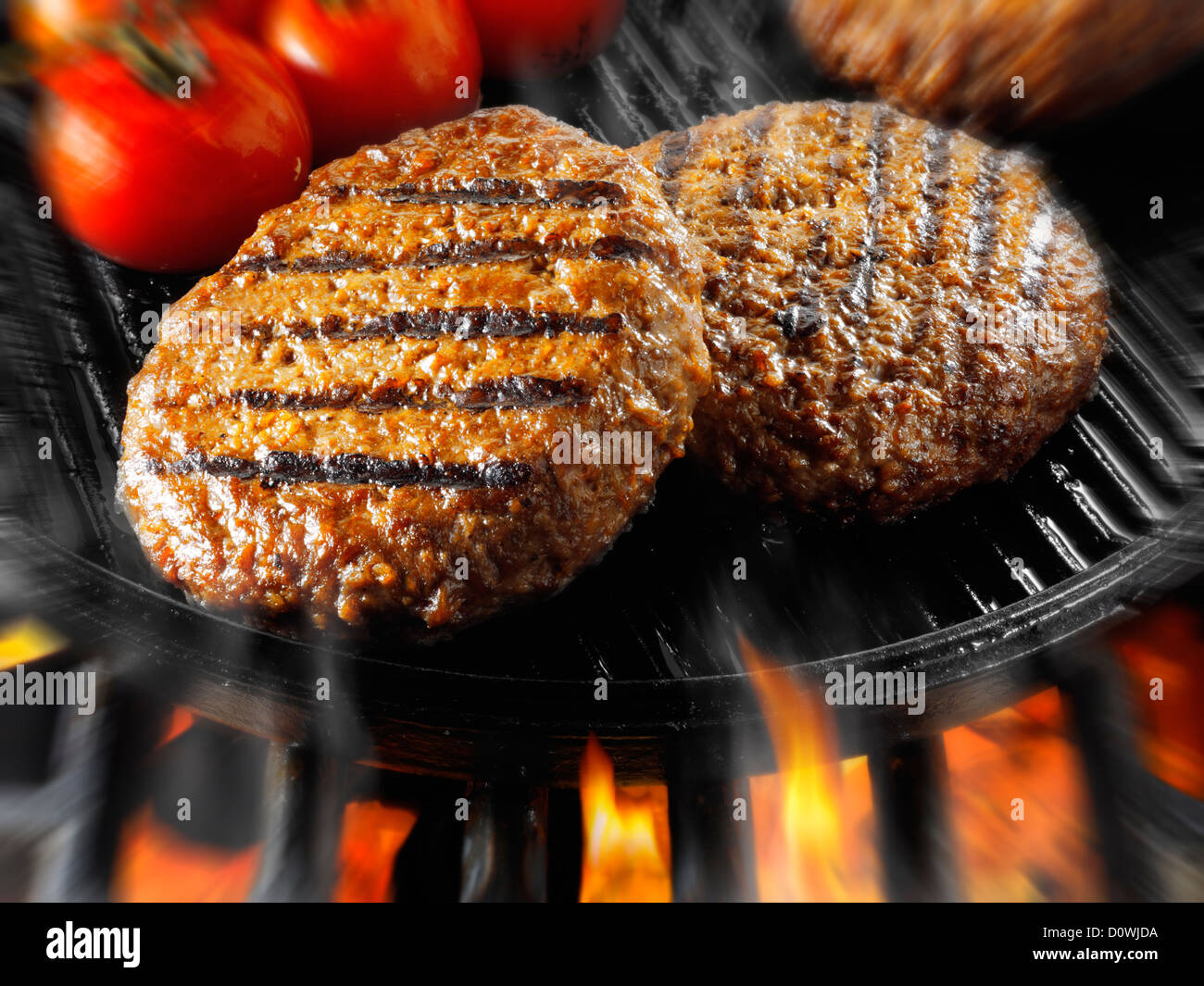 Burger mit Rindfleisch gekocht wird. Food-Fotos, Bilder & Bilder. Stockfoto