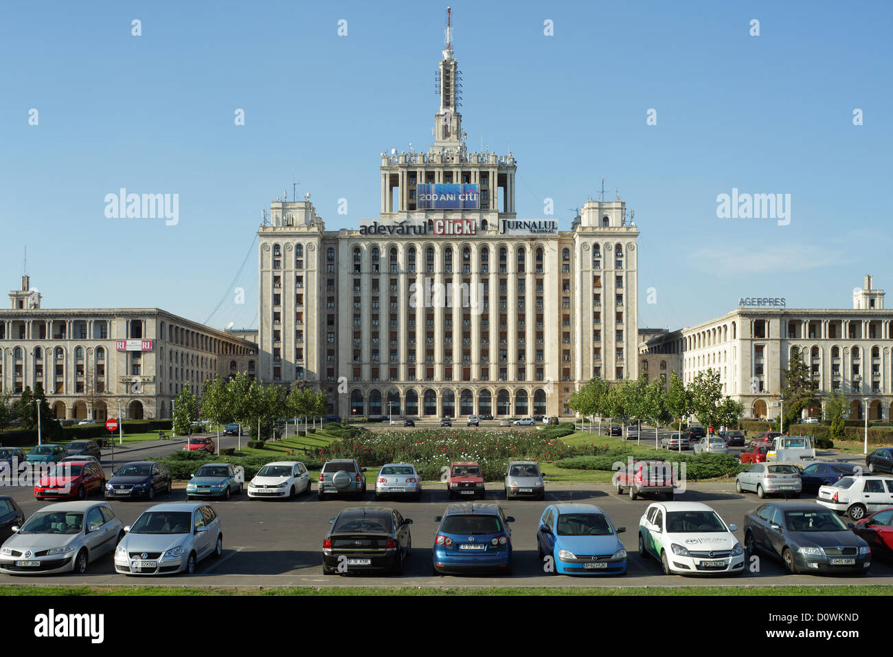 Bukarest, Rumänien, das Haus der freien Presse (Casa Presei Libere) Stockfoto