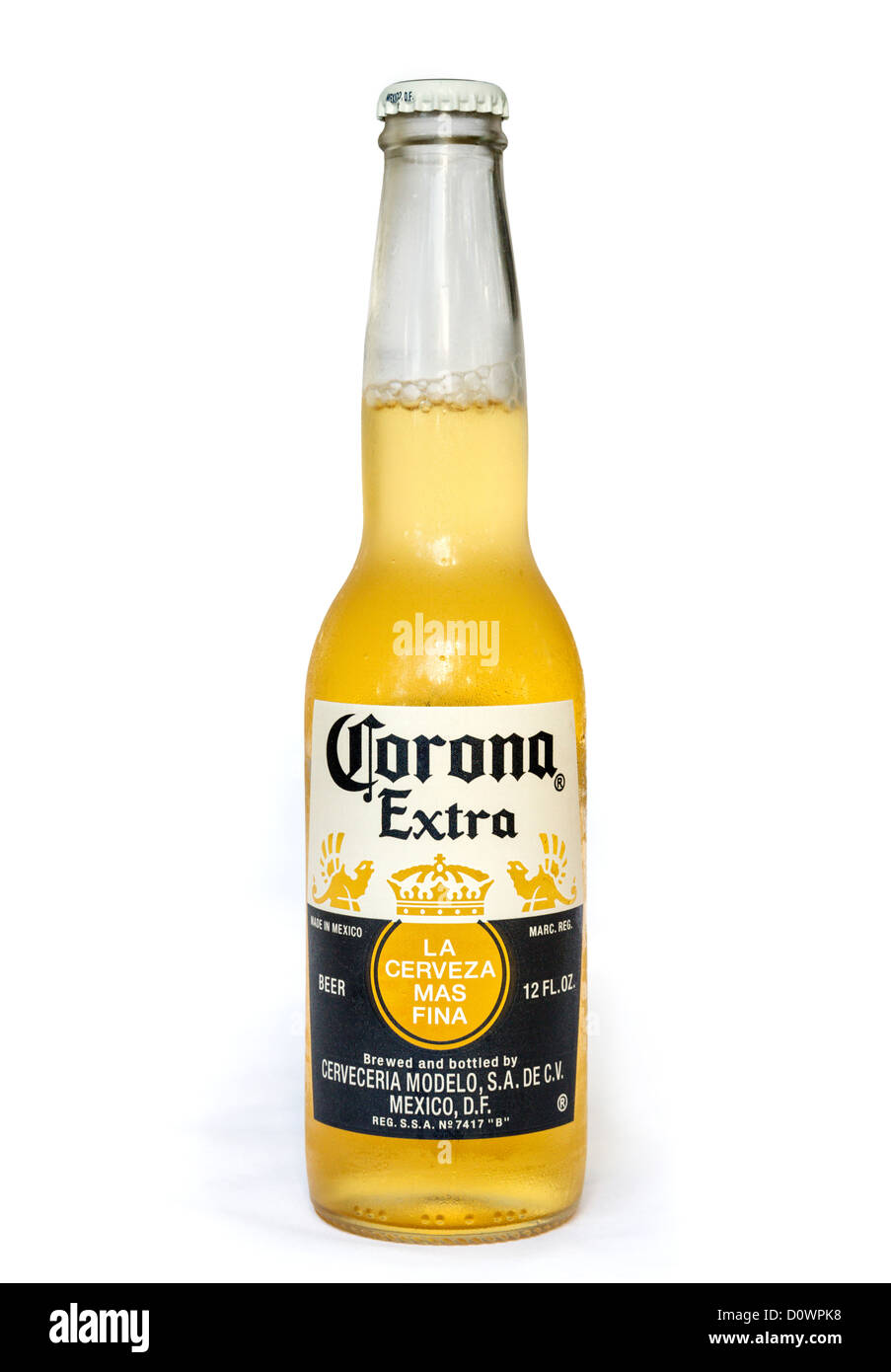 Flasche Corona mexikanisches Bier Stockfoto