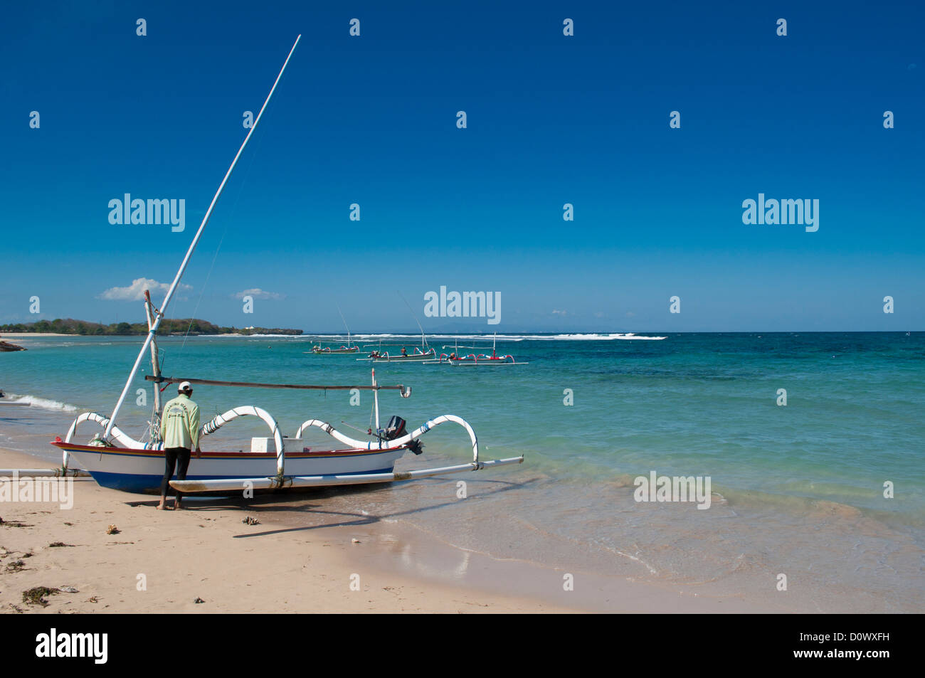 Mengiat Strand, Nusa Dua, Bali, Indonesien Stockfoto