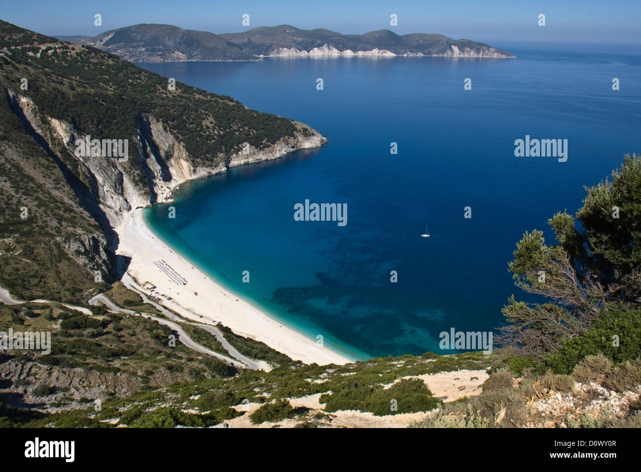 Mirtos Strand auf der Insel Kefalonia in Griechenland Stockfoto