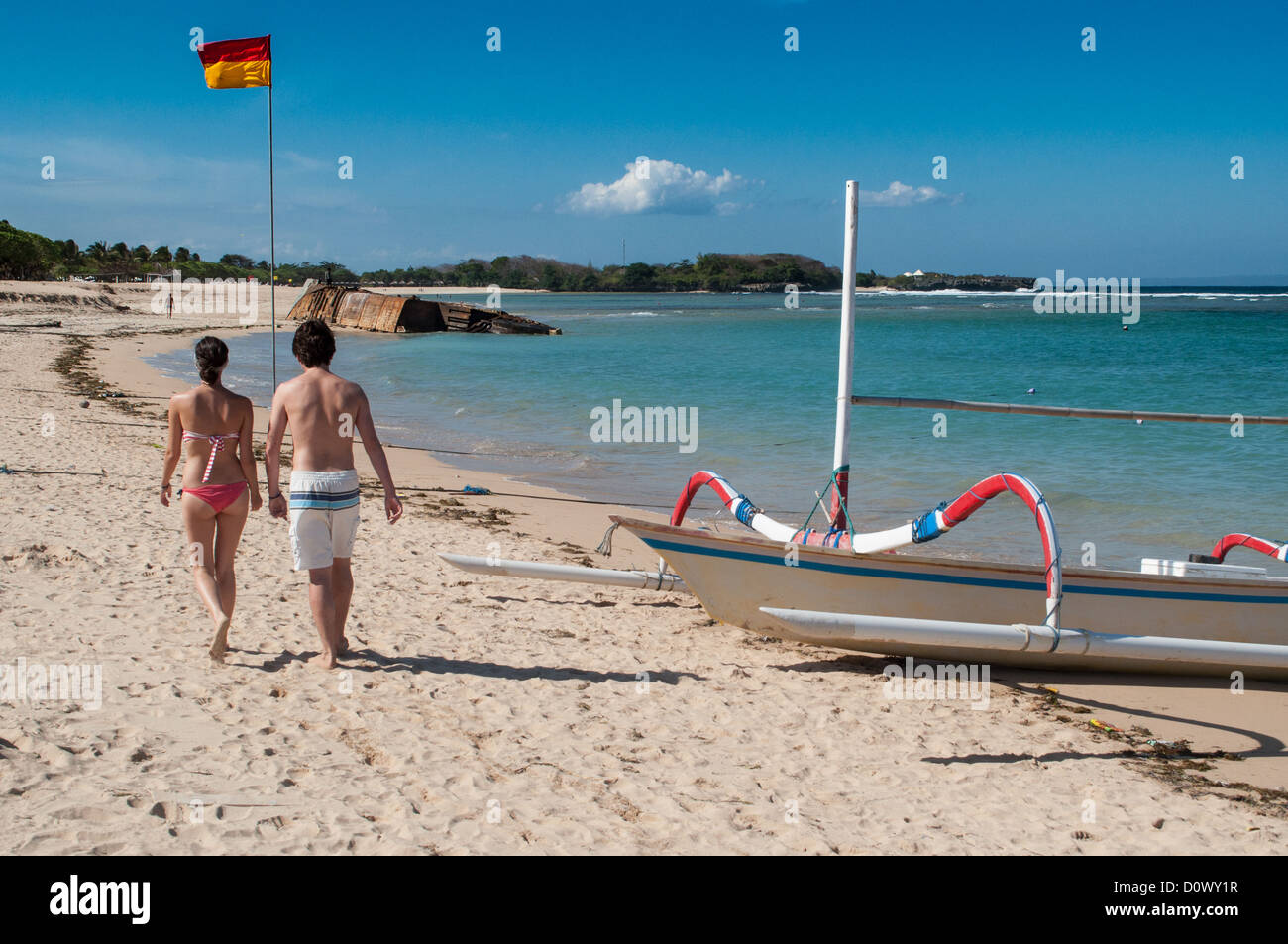 Pantai Mengiat, Nusa Dua, Bali Stockfoto
