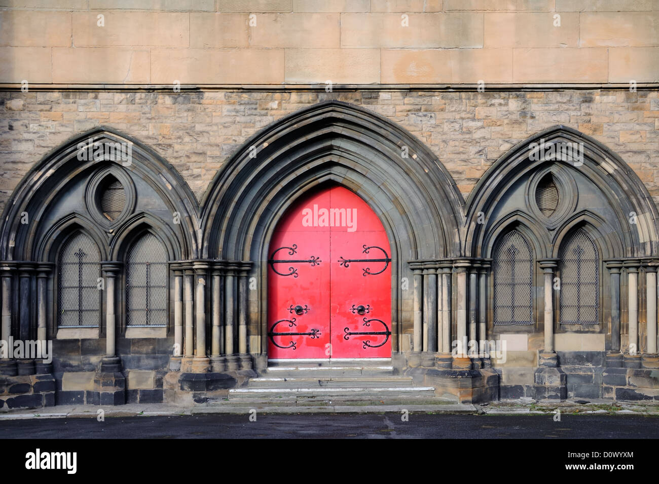 Gotischen Elementen der alten Pfarrkirche Govan in Glasgow Stockfoto