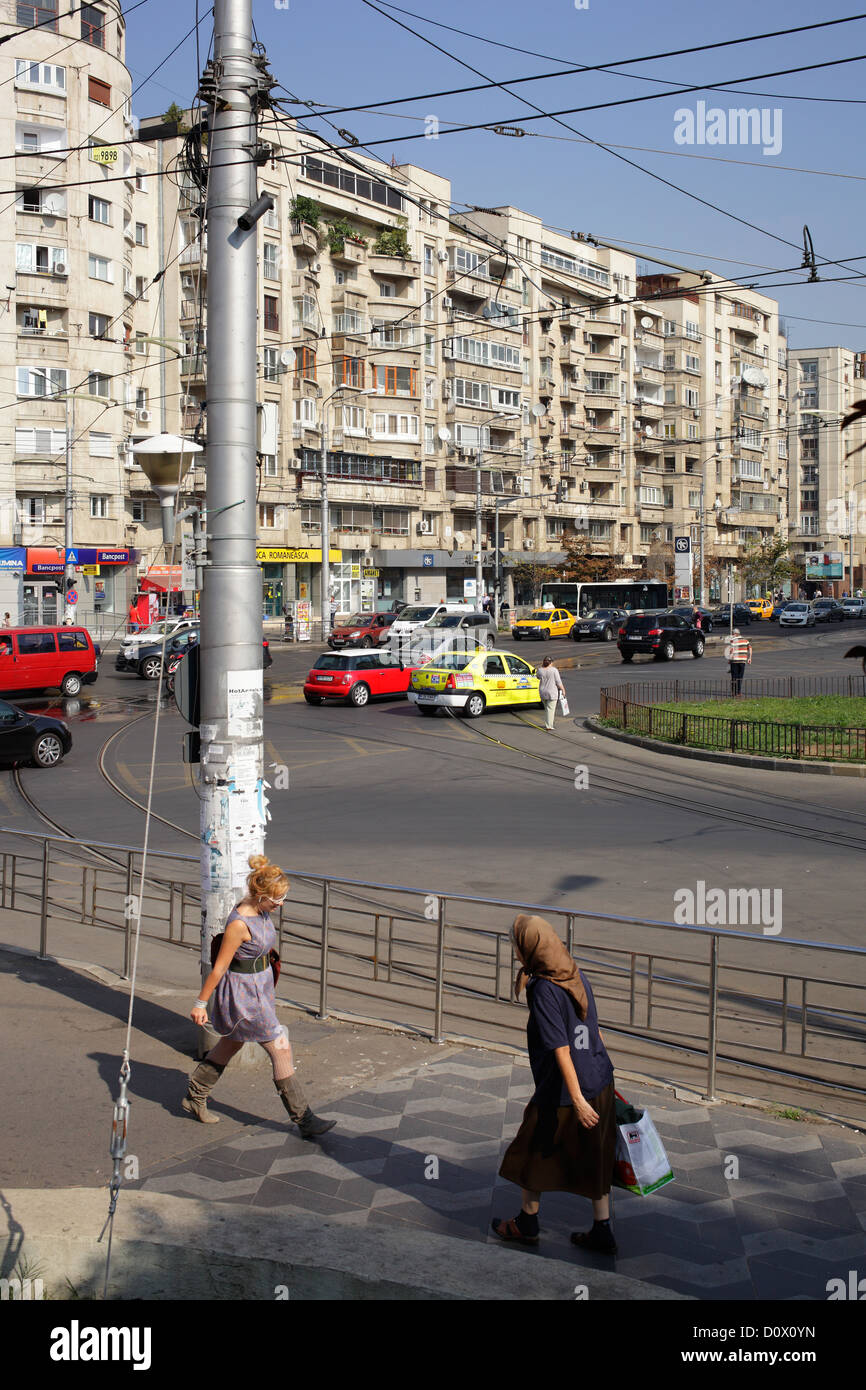 Bukarest, Rumänien, Wohnanlage in Strada Sfanta Vineri Stockfoto