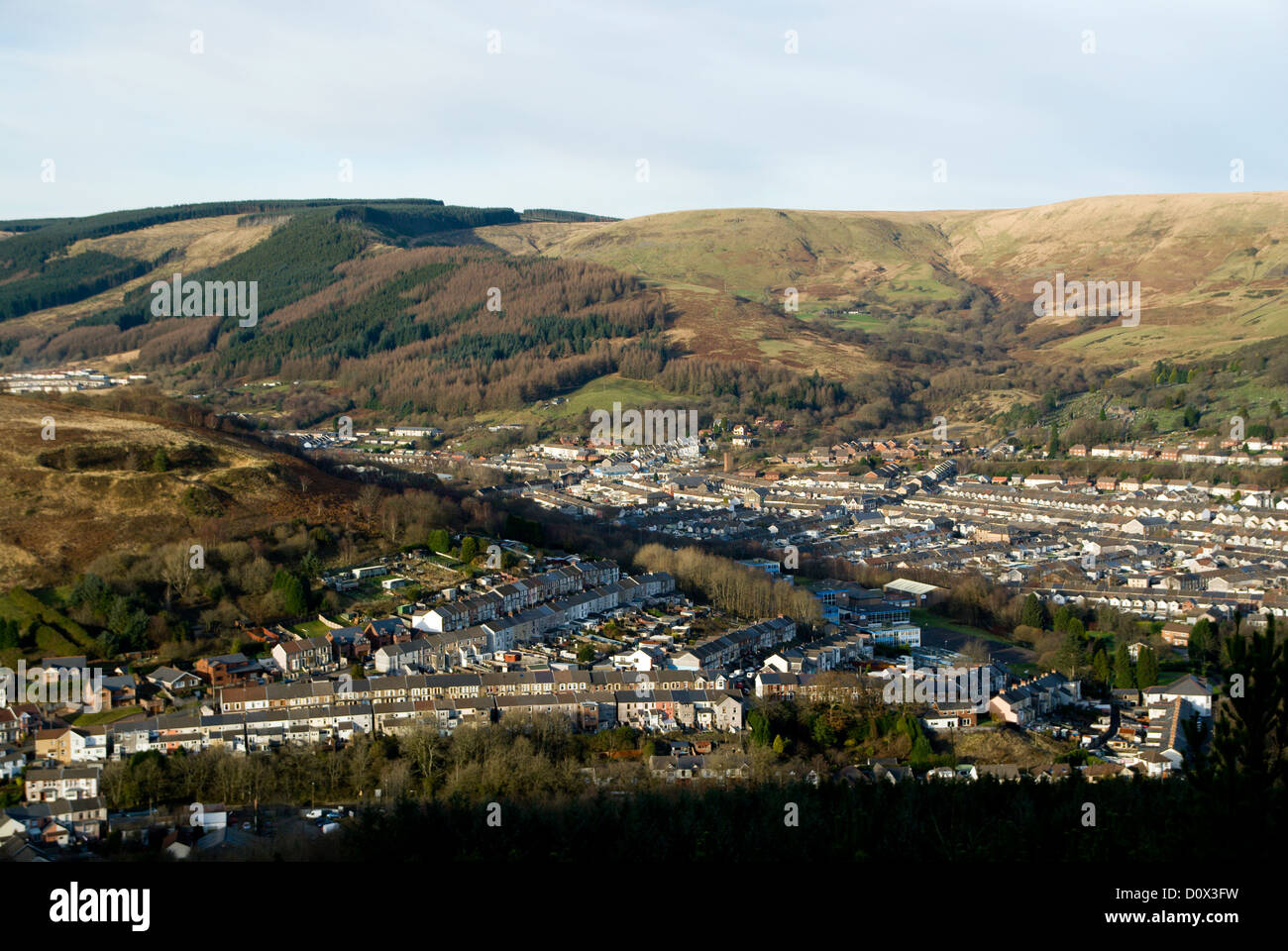Treorchy, Rhondda Valley, South Wales. Stockfoto