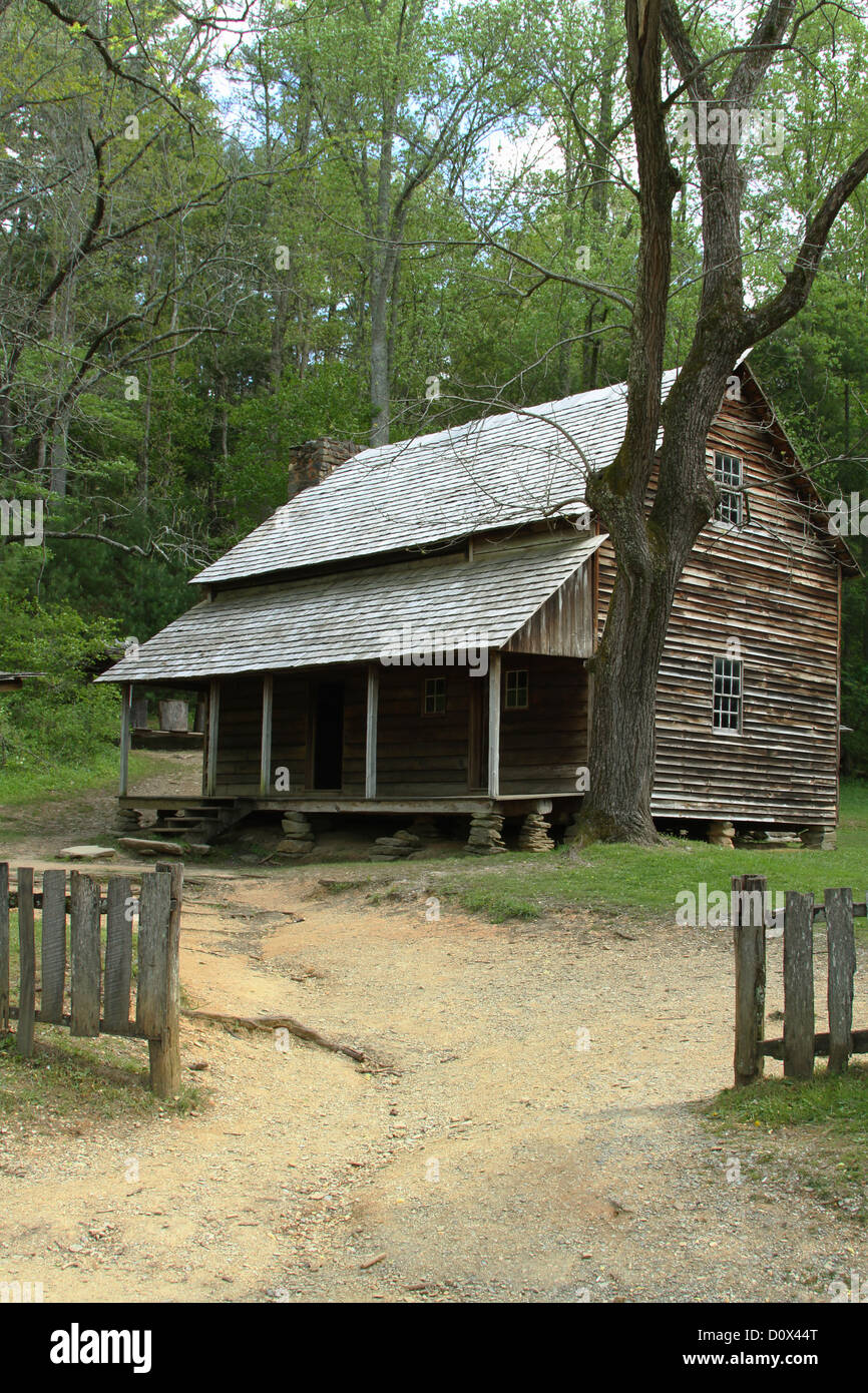 Tipton Hotel. Historisches Haus in Cades Cove, Great Smoky Mountains