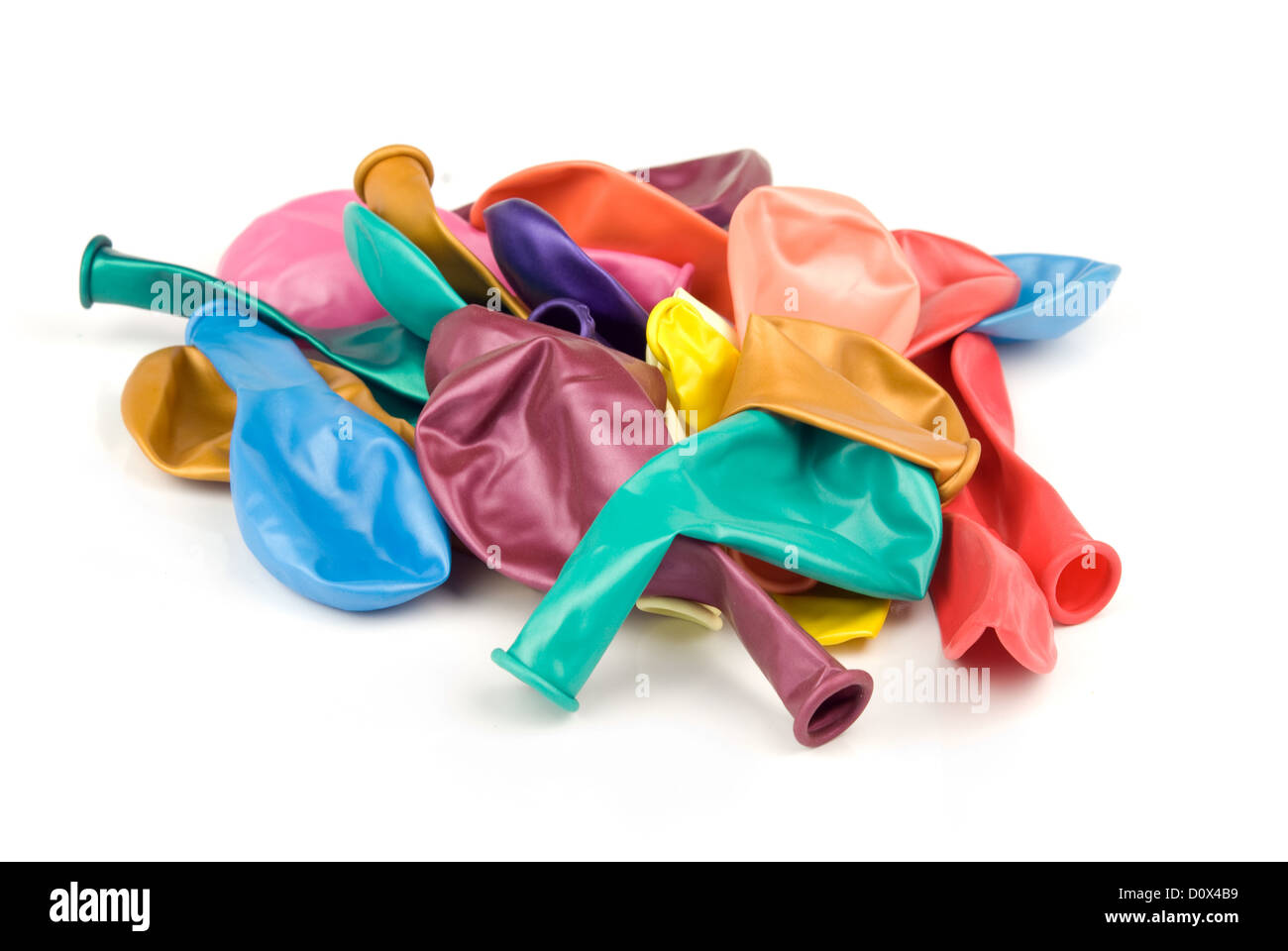 Luft-Kugeln isoliert auf weißem Hintergrund Stockfoto