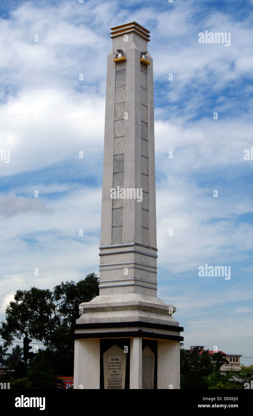 Märtyrer Säule Denkmal am Palayam in Trivandrum City.Martyr Spalte Denkmäler der heroischen Patrioten für die Freiheit von Indien Stockfoto