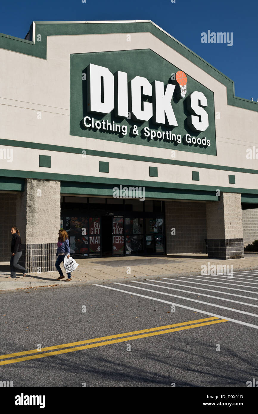 Dick es Kleidung und Sporting Goods Store in einem Einkaufszentrum in Maryland, USA Stockfoto