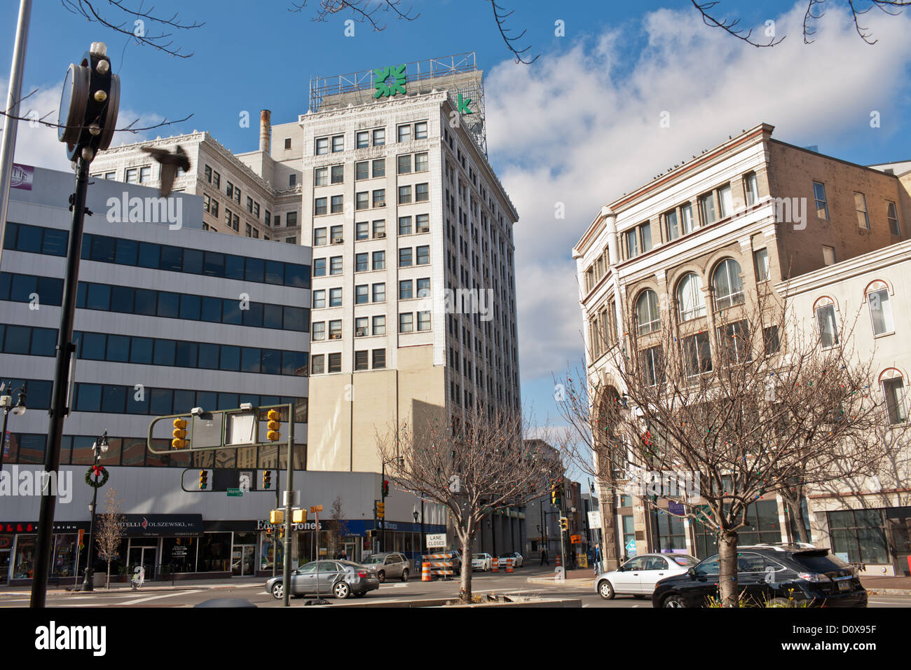 Innenstadt von Wilkes-Barre, Pennsylvania Stockfoto