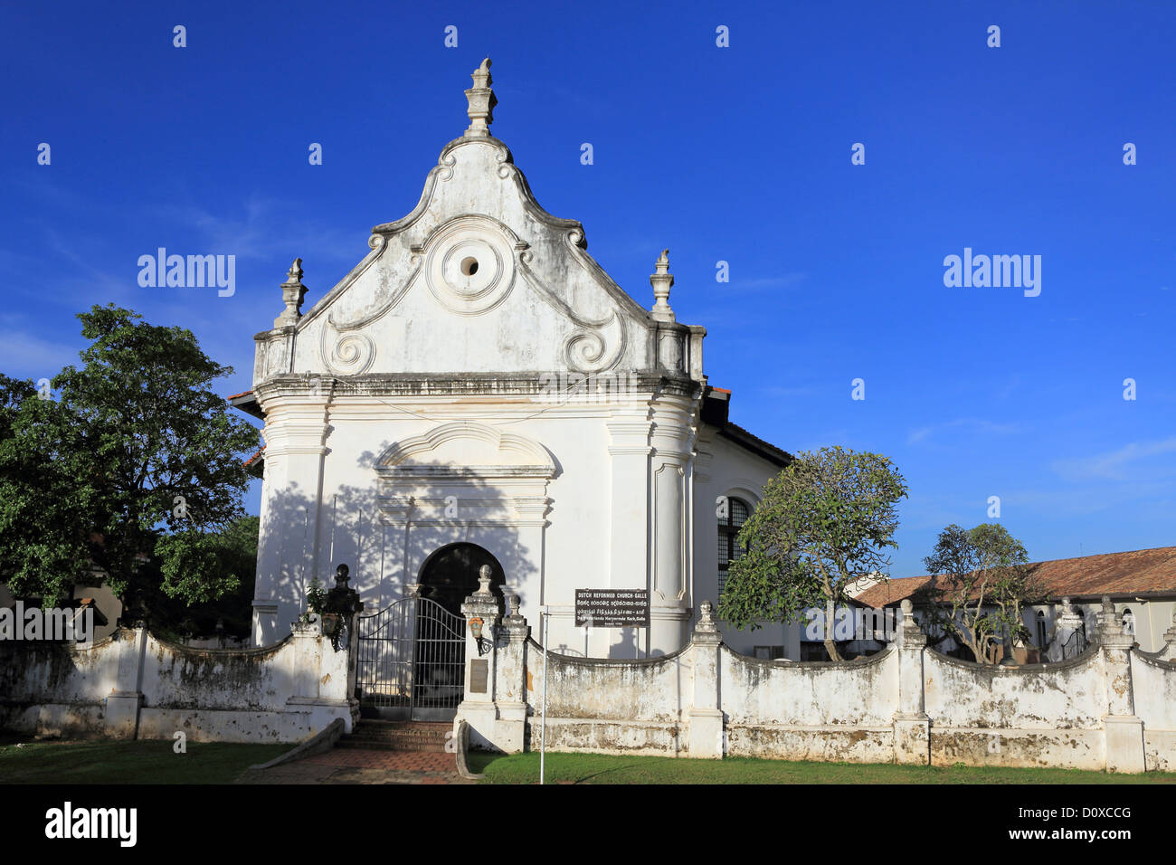 Groot Kerk, eine Niederländisch-reformierten Kirche im Inneren der Festung Galle, Sri Lanka Stockfoto