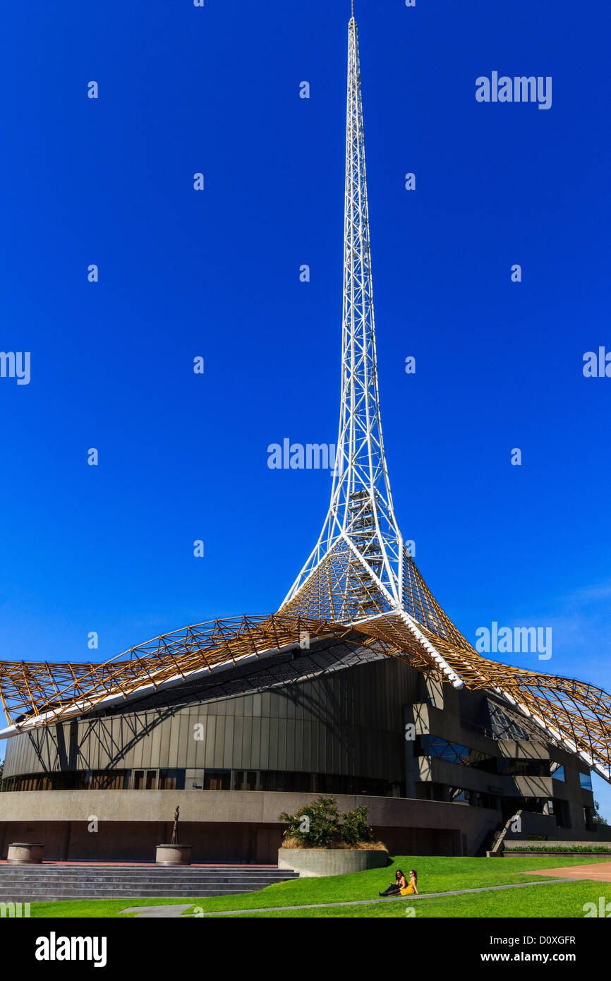 Melbourne Arts Precinct, Southbank, Arts Centre, Australia, Melbourne, Victoria, Architektur Stockfoto