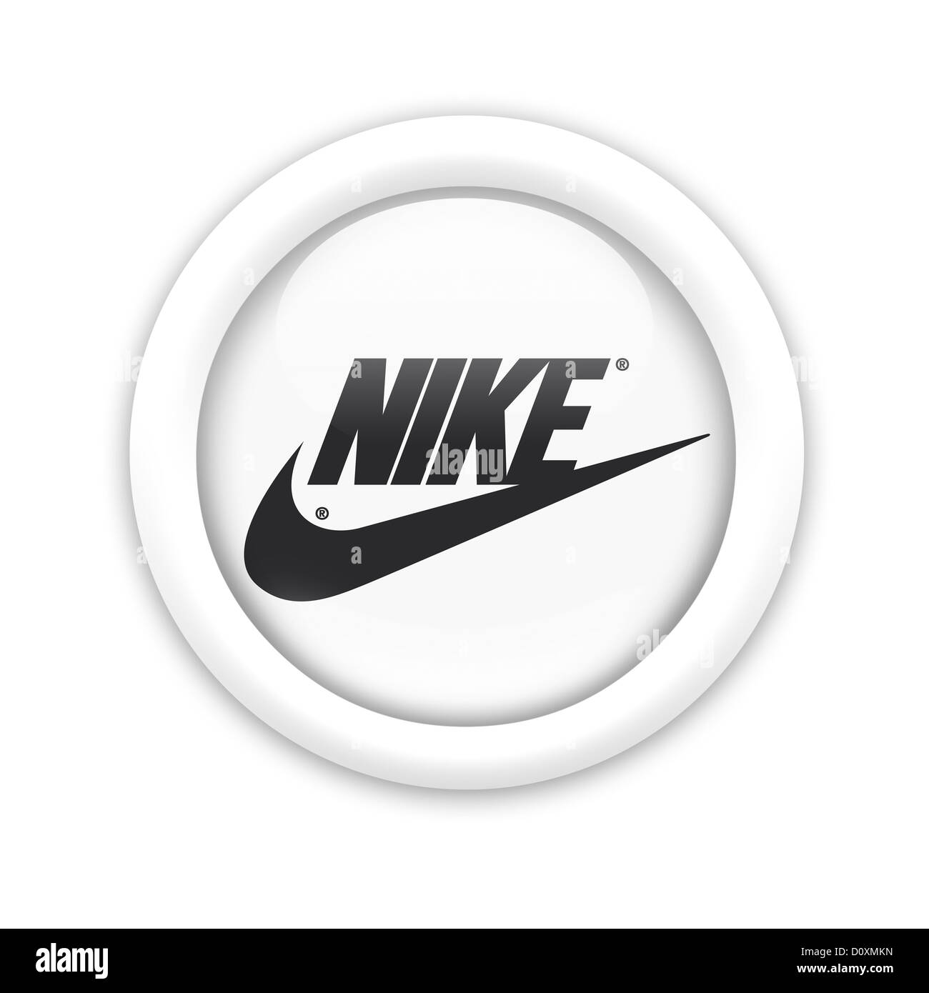 Nike Logo Symbol Flagge Symbol Logo Stockfoto