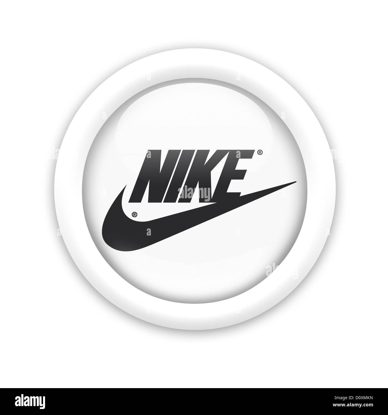 Nike Symbol logo Flagge Symbol logo Stockfoto