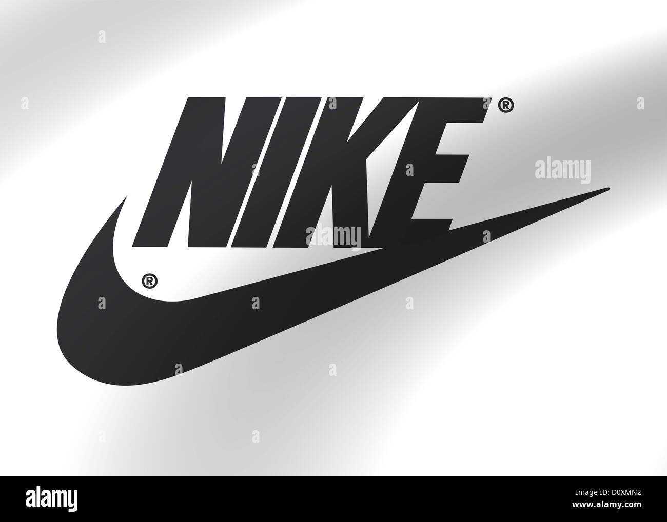 Nike Symbol logo Flagge Symbol logo Stockfoto