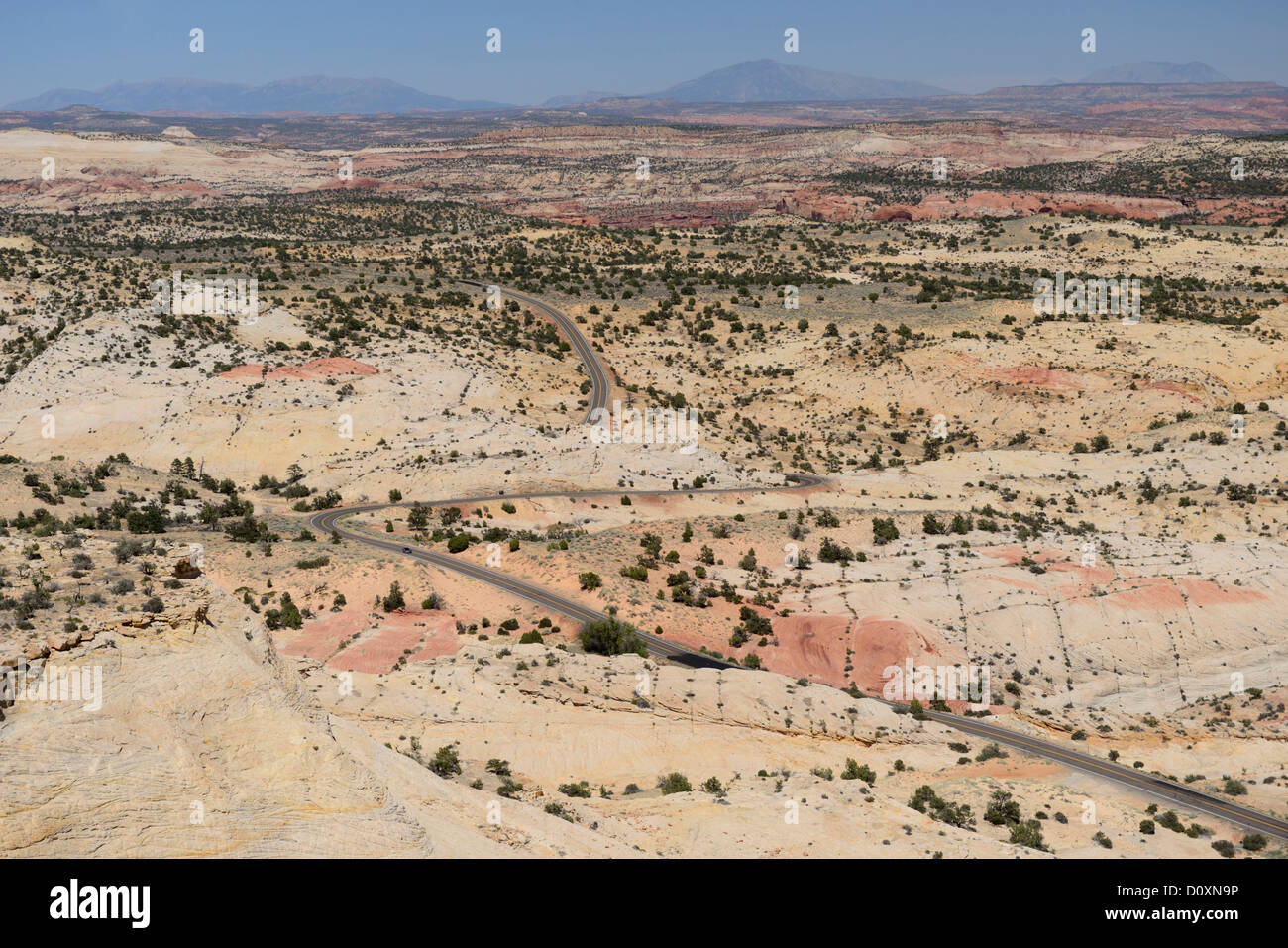 Amerika, USA, USA, Colorado Plateau, Utah, Slickrock, Autobahn, Sandstein Stockfoto