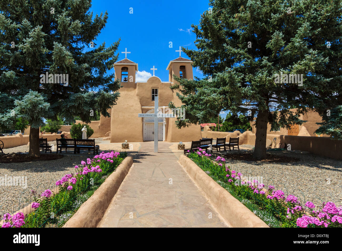 San Francisco de Asis, Mission, Kirche, Ranchos de Taos, Stockfoto