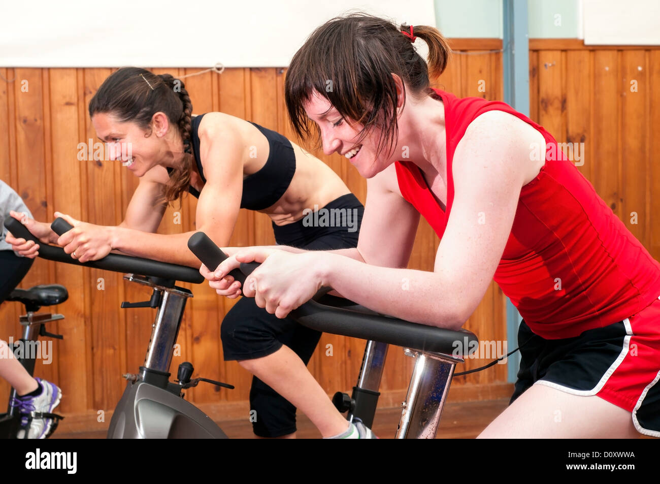 Frauen in der Spinnerei Klasse Stockfoto