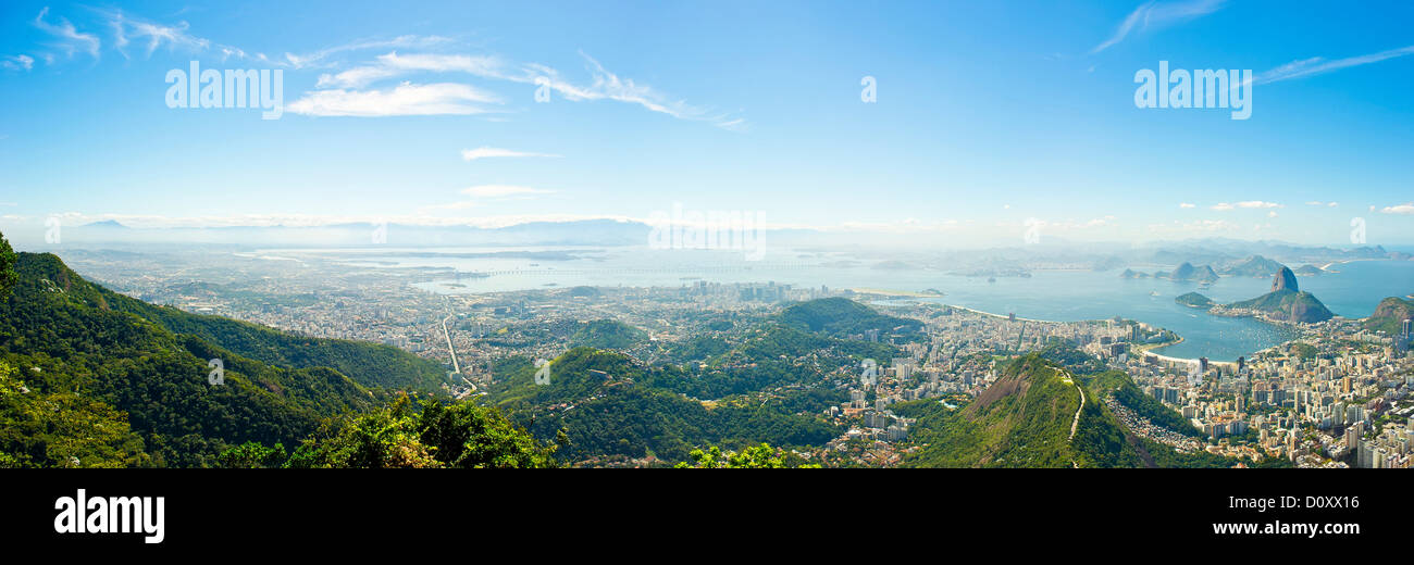Panorama von Rio De Janeiro, Brasilien Stockfoto