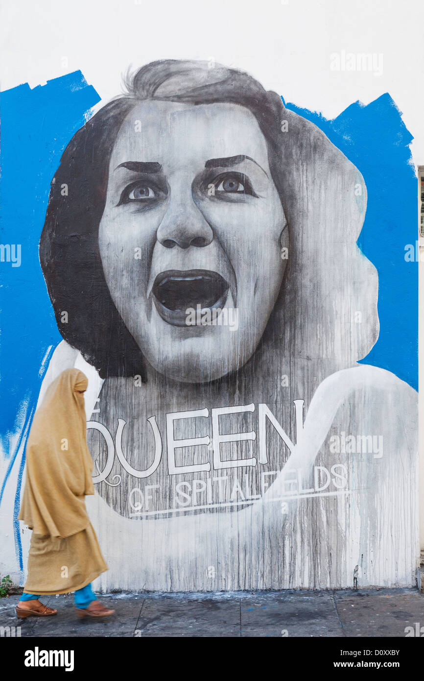 England, London, Shoreditch, Street Wall Art Stockfoto
