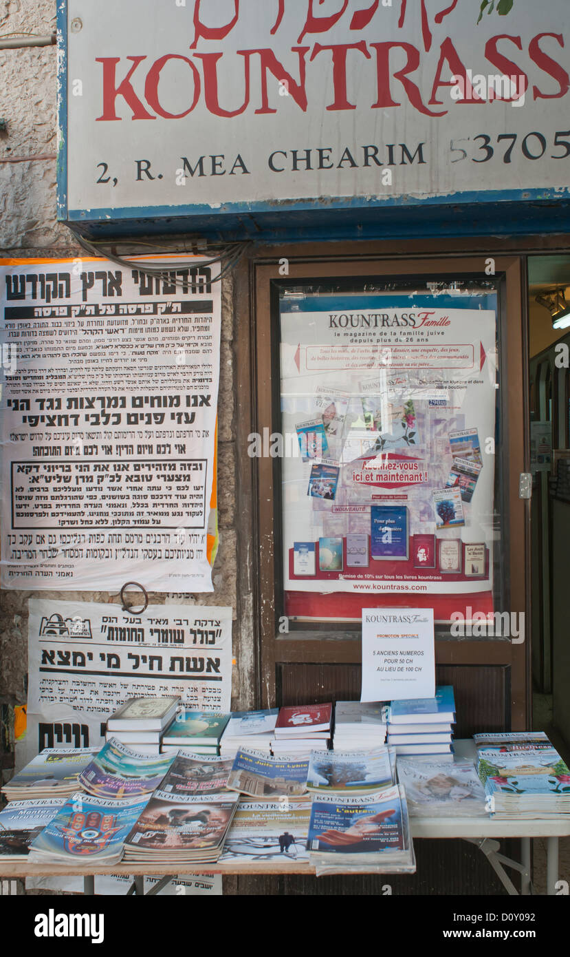 Jerusalem, Mea She'Arim Viertel. Stockfoto