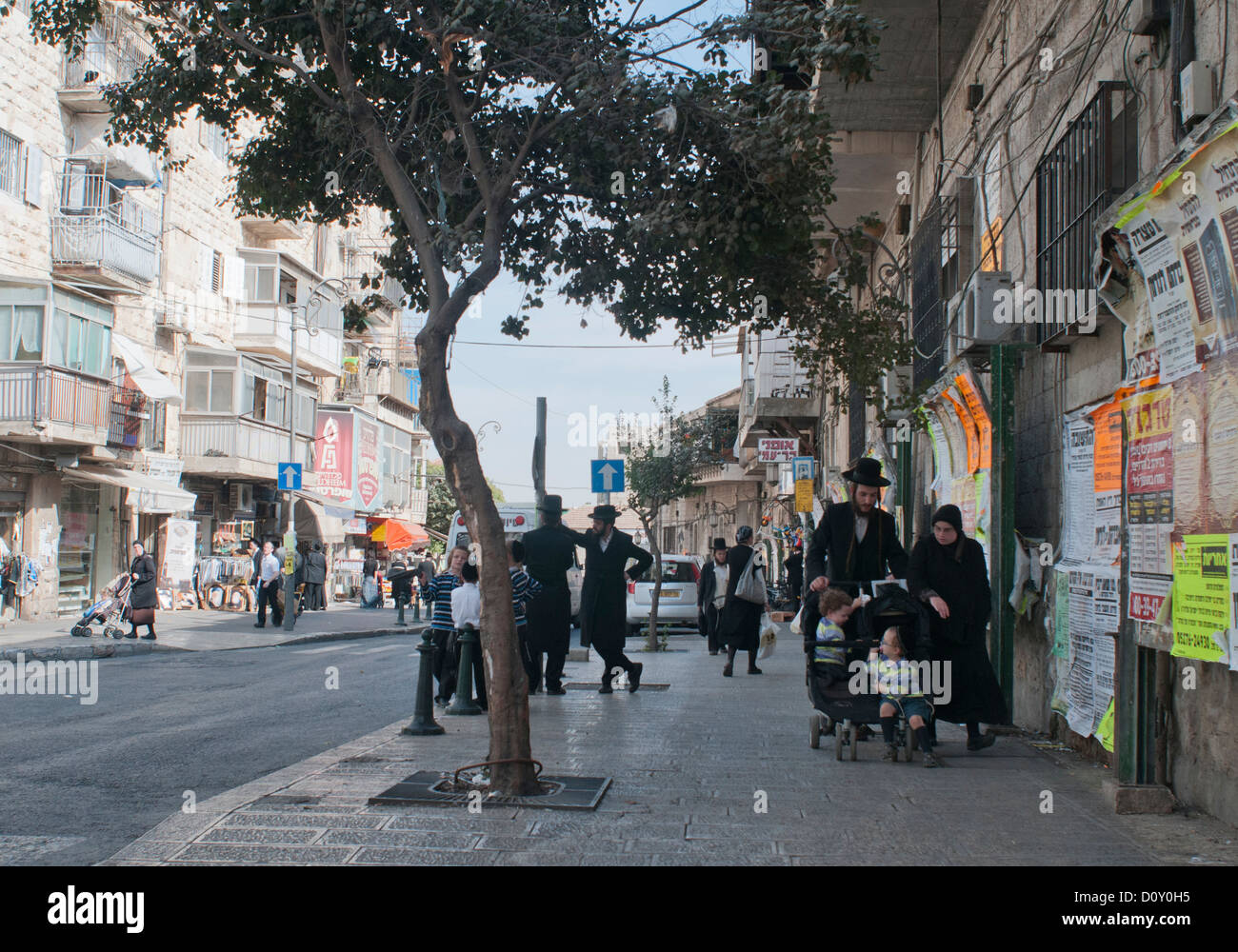 Jerusalem, Mea She'Arim Viertel. Stockfoto